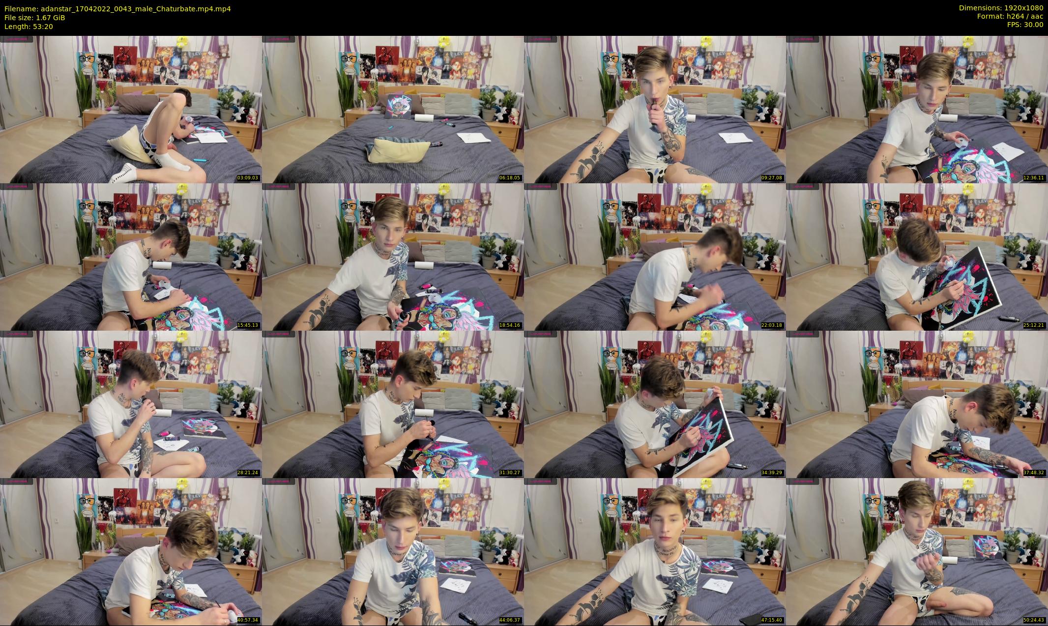 adanstar — 54 minute Chaturbate male cam show recording, 1080p, Apr 17, 2022