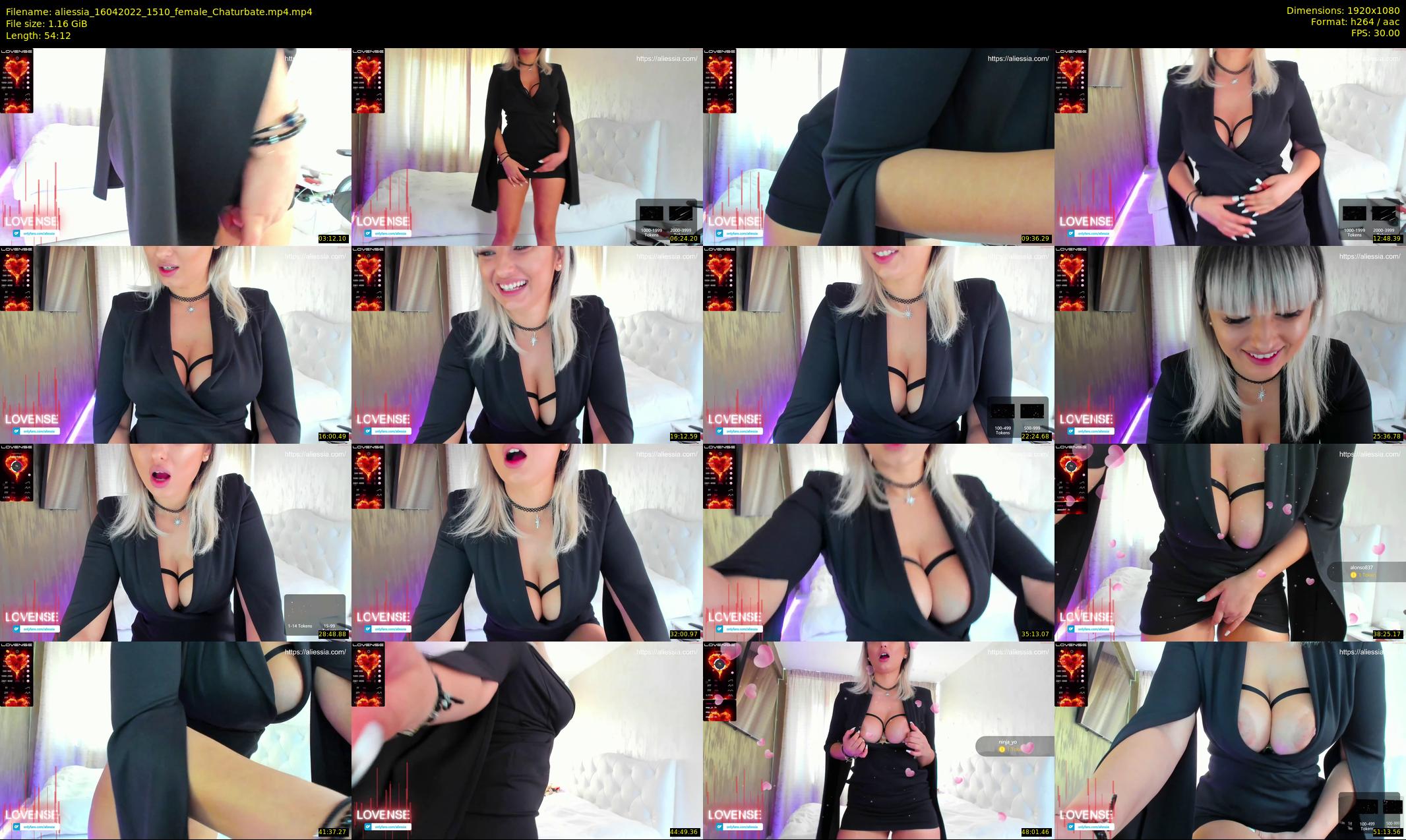 aliessia — 55 minute Chaturbate female cam show recording, 1080p, Apr 16, 2022