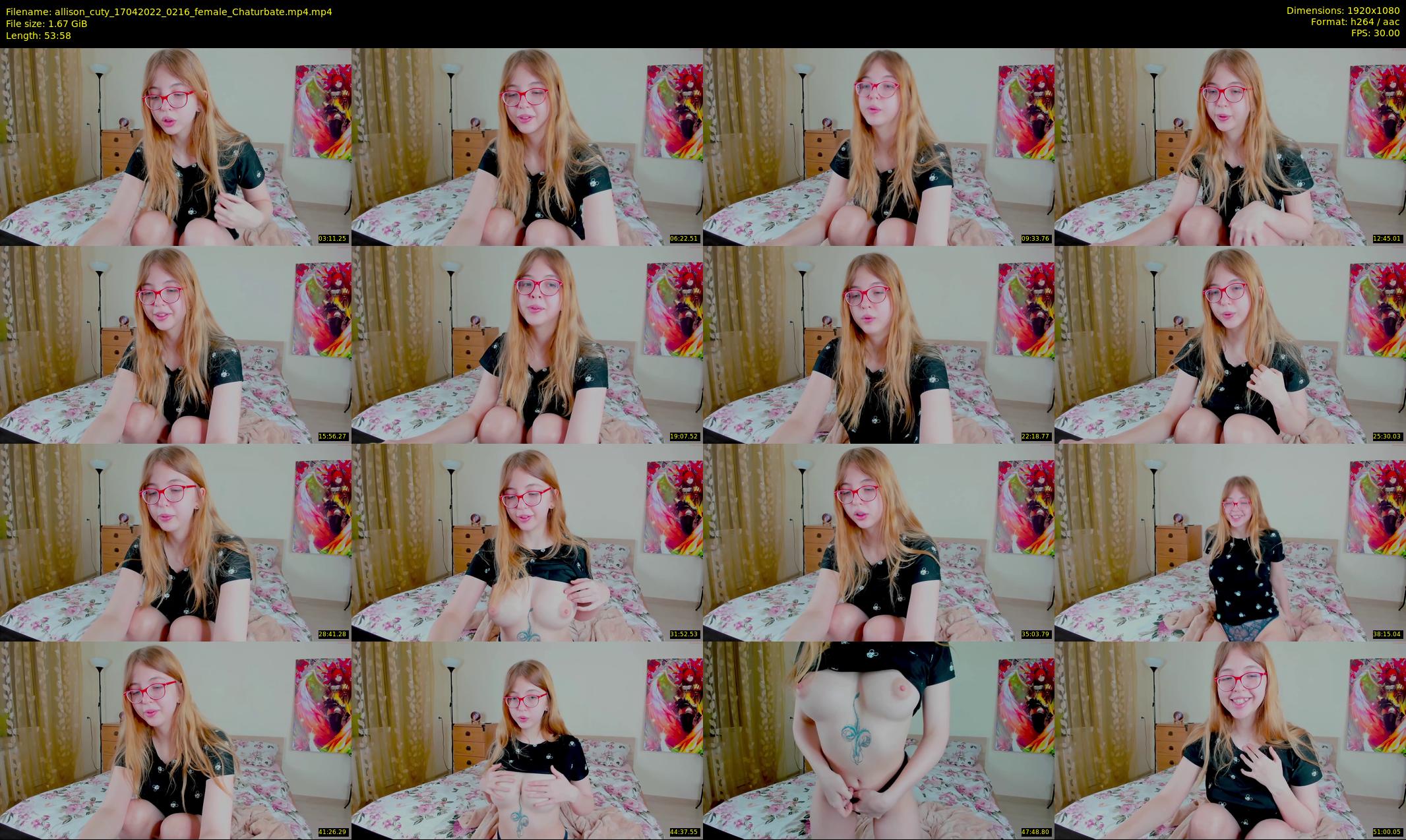 allison_cuty — 54 minute Chaturbate female cam show recording, 1080p, Apr 17, 2022