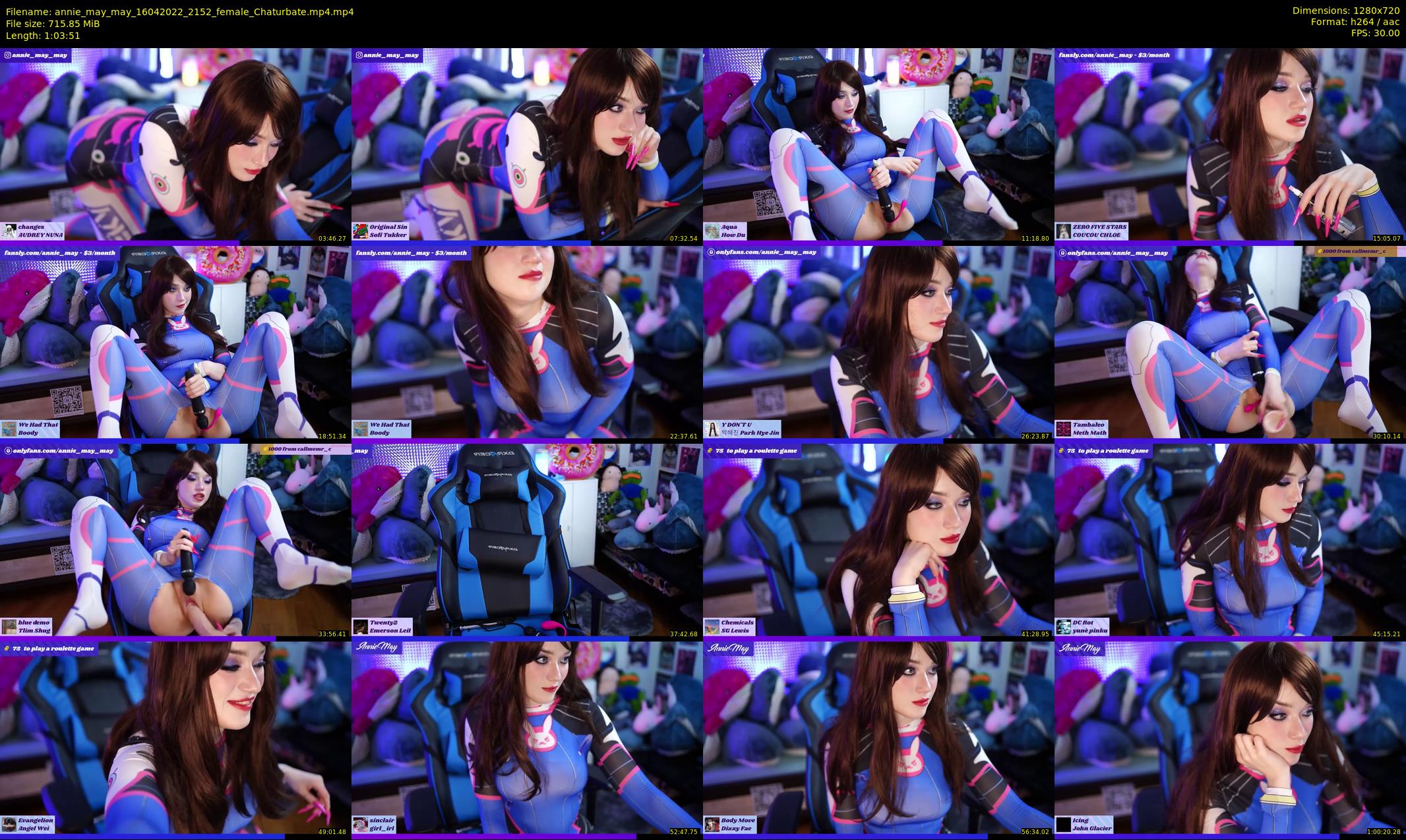 annie_may_may — 64 minute Chaturbate female cam show recording, 720p, Apr 16, 2022