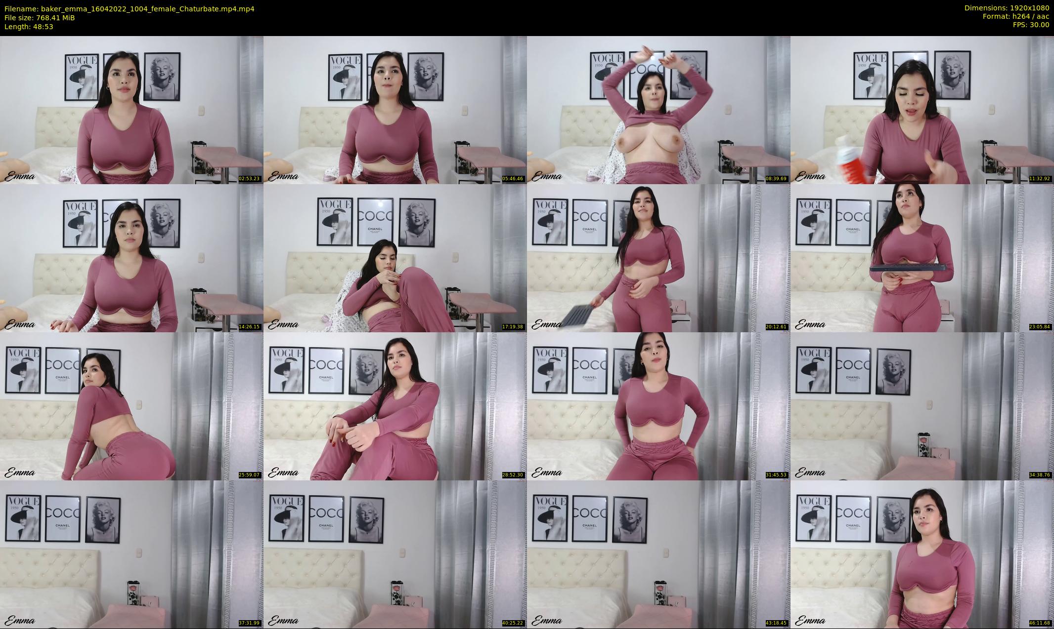 baker_emma — 49 minute Chaturbate female cam show recording, 1080p, Apr 16, 2022
