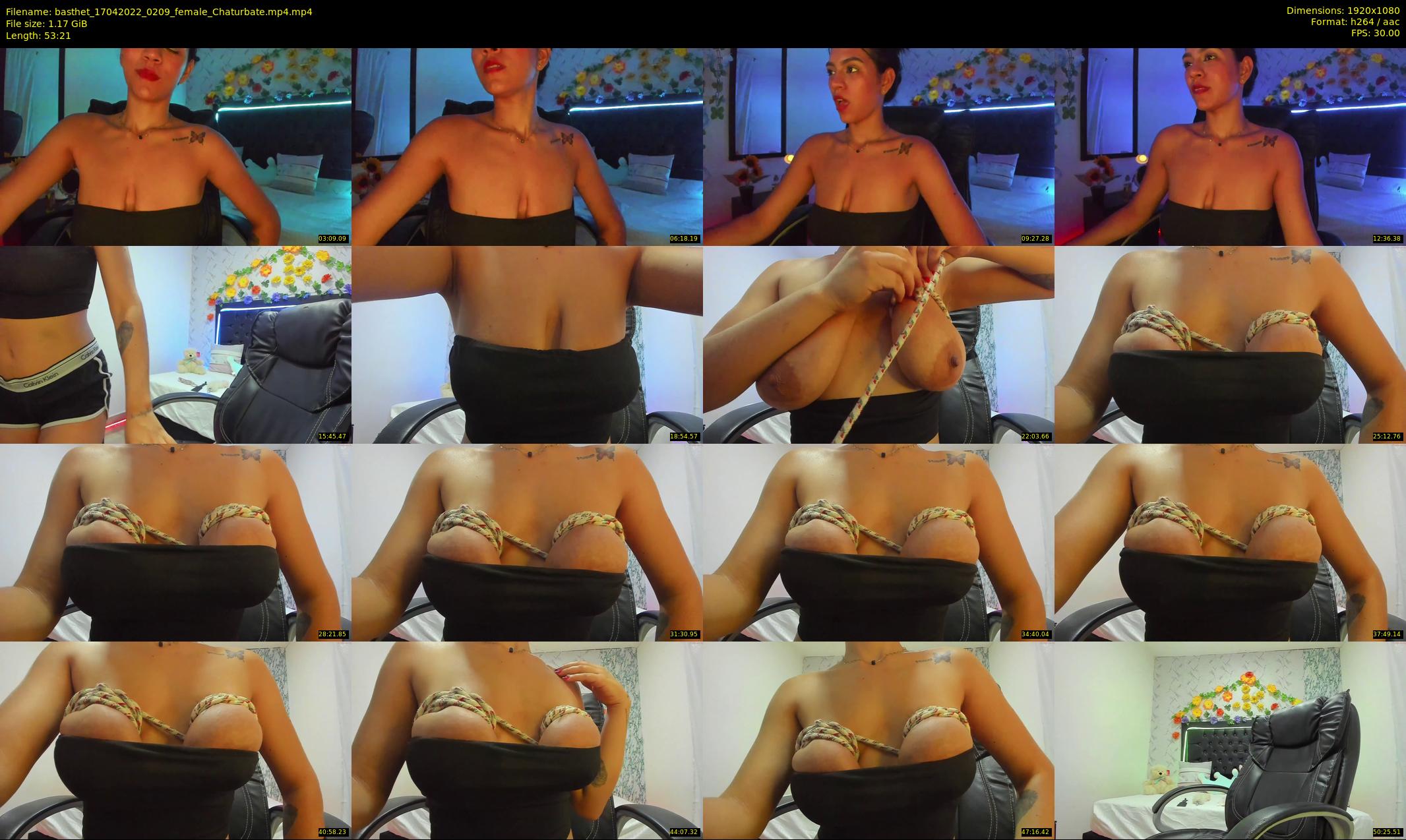 basthet — 54 minute Chaturbate female cam show recording, 1080p, Apr 17, 2022