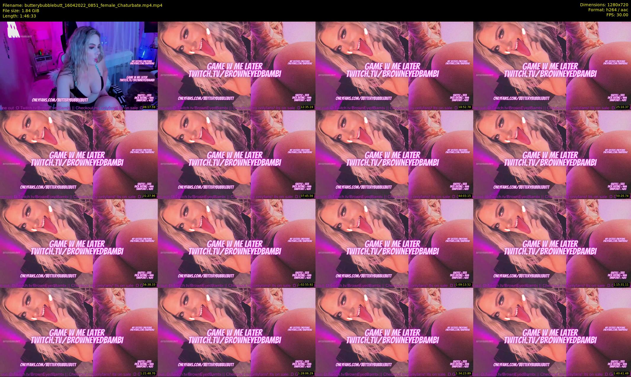 butterybubblebutt — 107 minute Chaturbate couple cam show recording, 720p, Apr 16, 2022