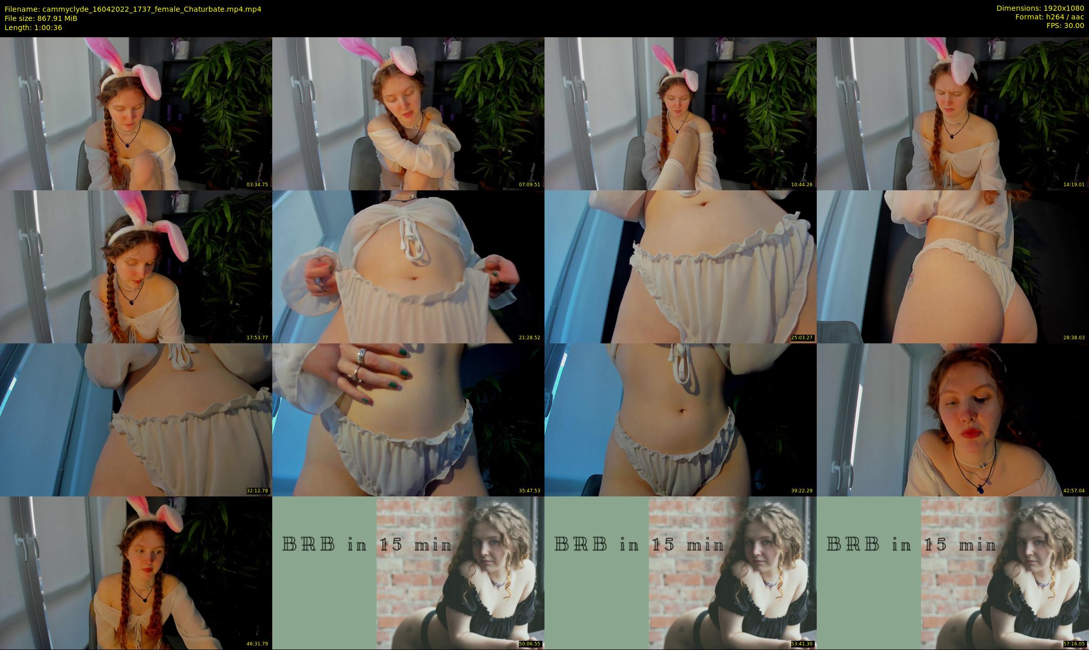 cammyclyde — 61 minute Chaturbate female cam show recording, 1080p, Apr 16, 2022