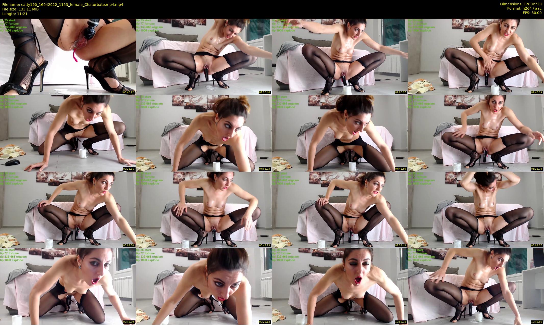 catty190 — 12 minute Chaturbate female cam show recording, 720p, Apr 16, 2022