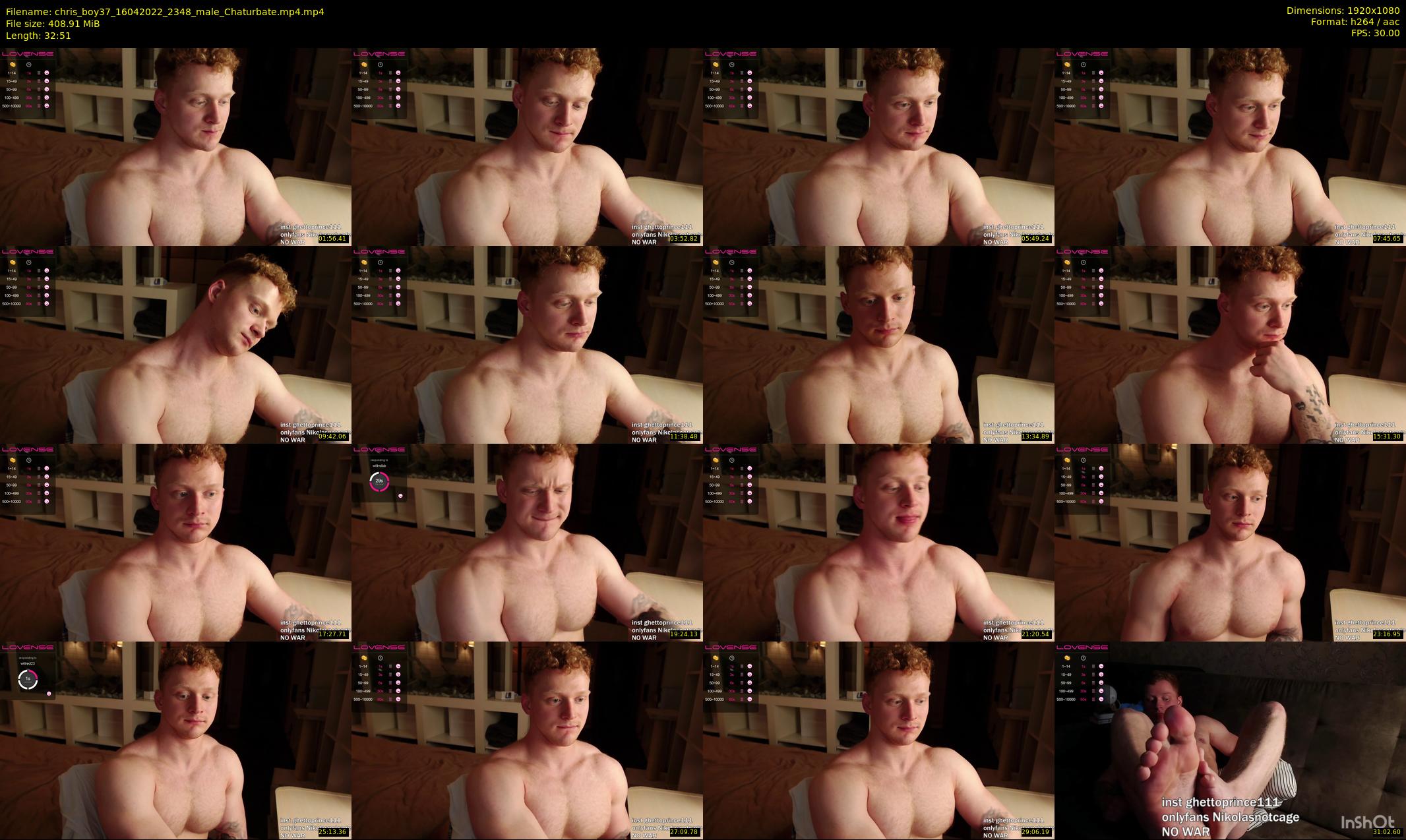 chris_boy37 — 33 minute Chaturbate male cam show recording, 1080p, Apr 16, 2022