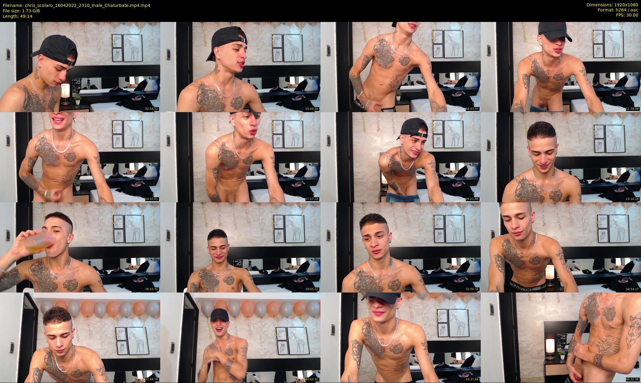 chris_scolaro — 50 minute Chaturbate male cam show recording, 1080p, Apr 16, 2022