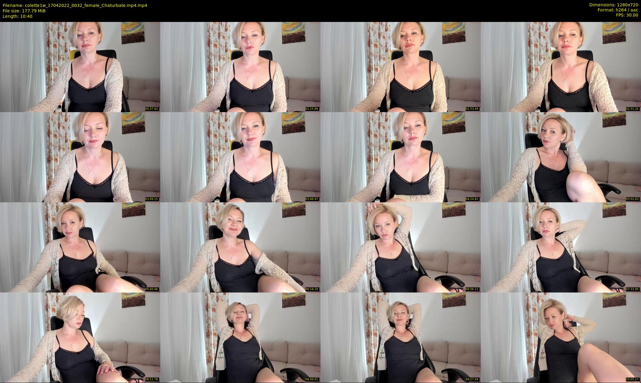 colette1w — 11 minute Chaturbate female cam show recording, 720p, Apr 17, 2022