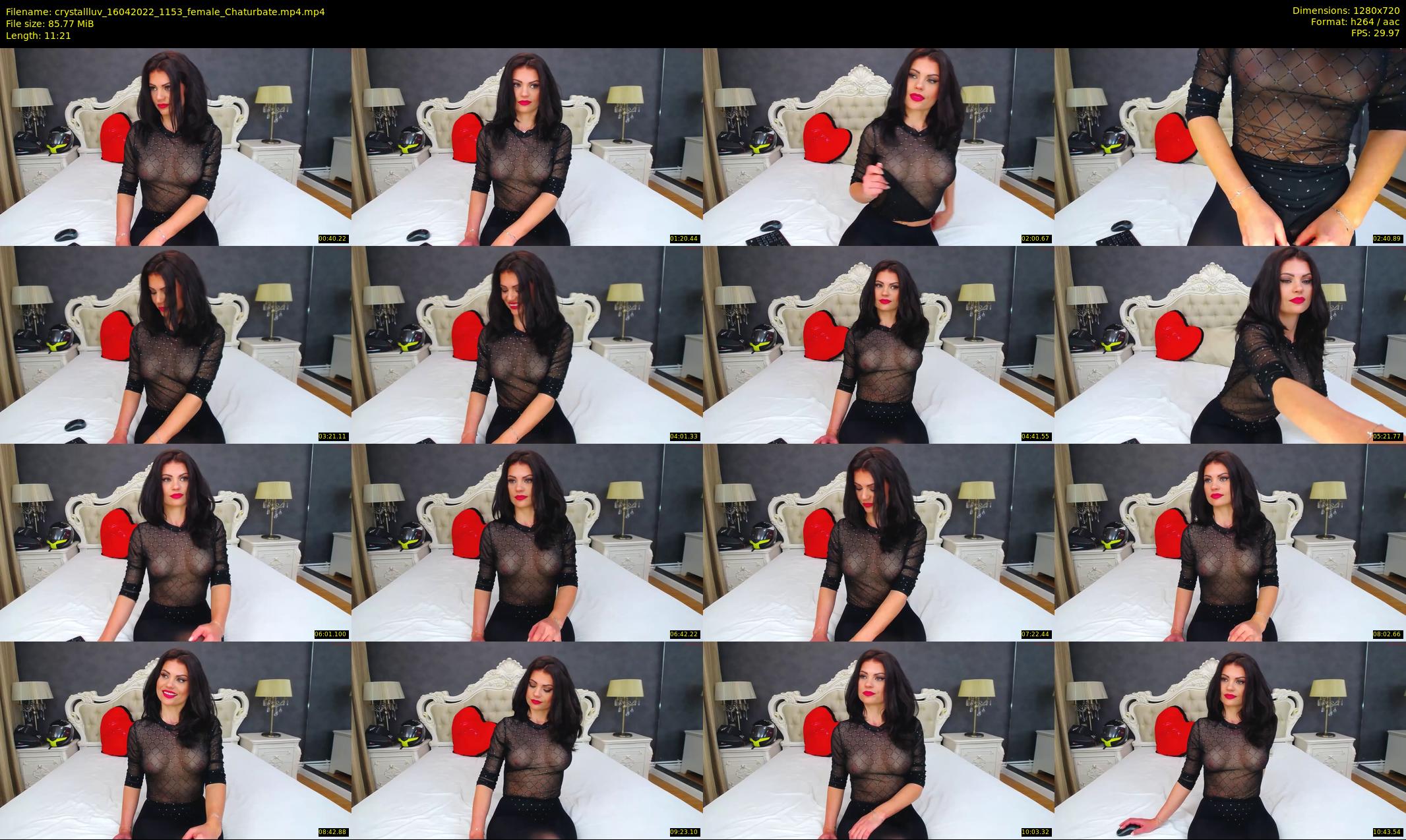 crystallluv — 12 minute Chaturbate female cam show recording, 720p, Apr 16, 2022