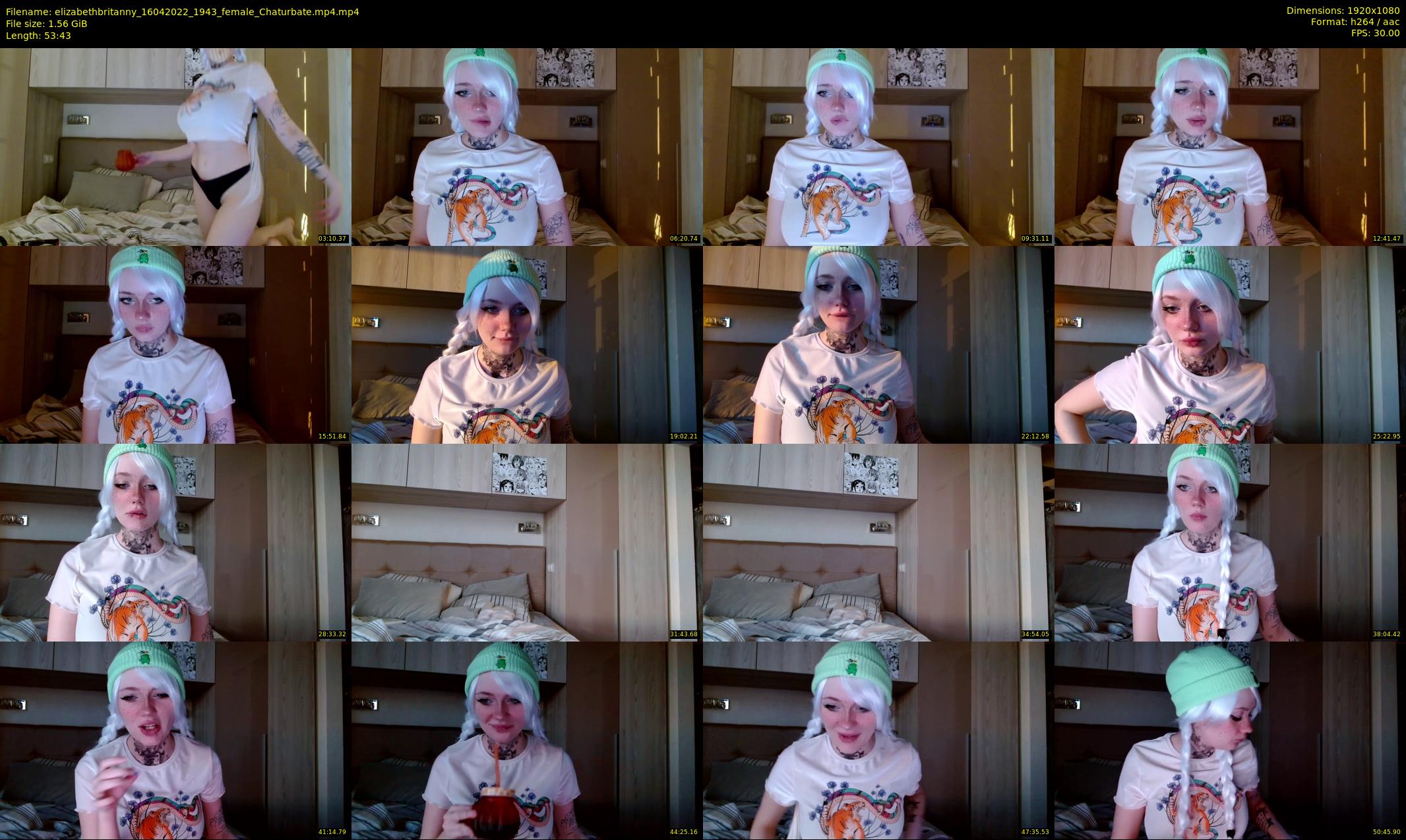 elizabethbritanny — 54 minute Chaturbate female cam show recording, 1080p, Apr 16, 2022