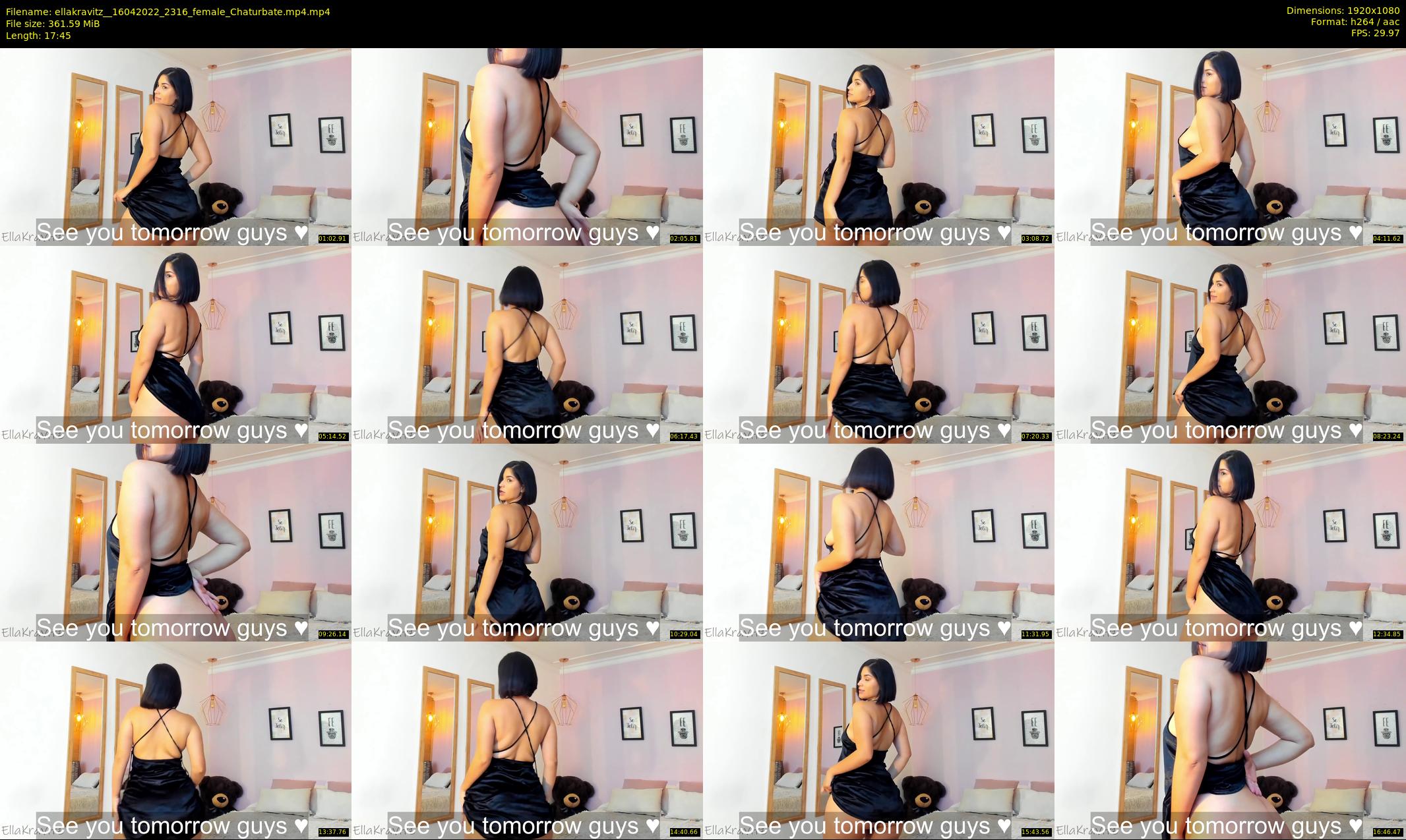 ellakravitz_ — 18 minute Chaturbate female cam show recording, 1080p, Apr 16, 2022