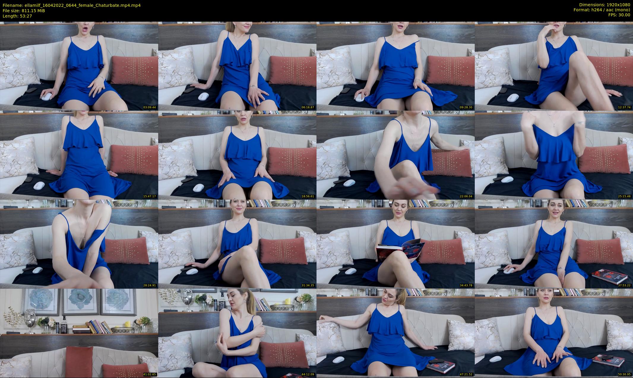 ellamilf — 54 minute Chaturbate female cam show recording, 1080p, Apr 16, 2022
