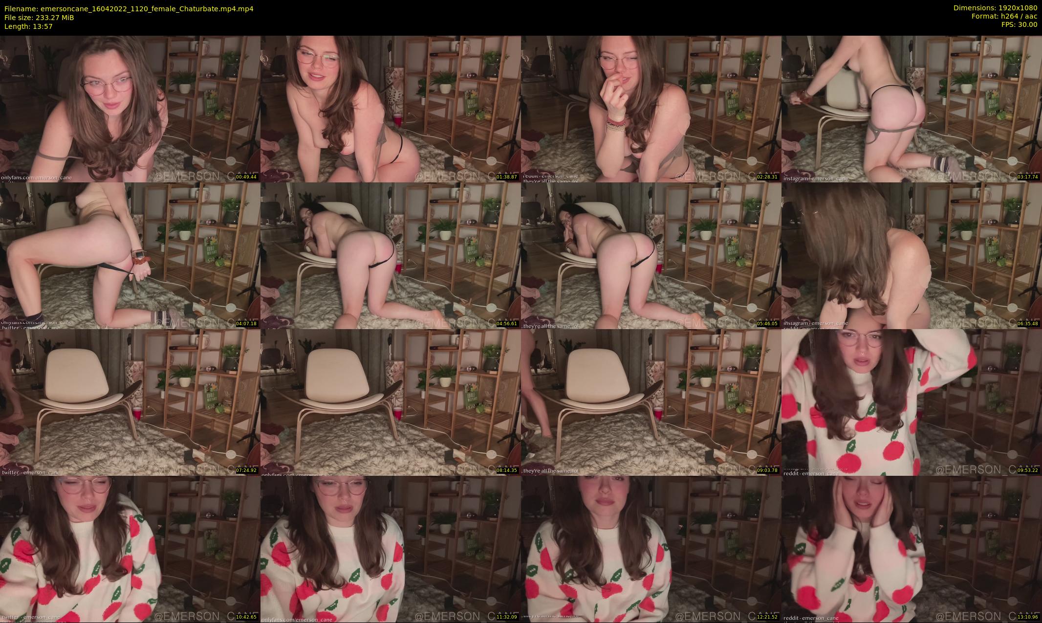 emersoncane — 14 minute Chaturbate female cam show recording, 1080p, Apr 16, 2022