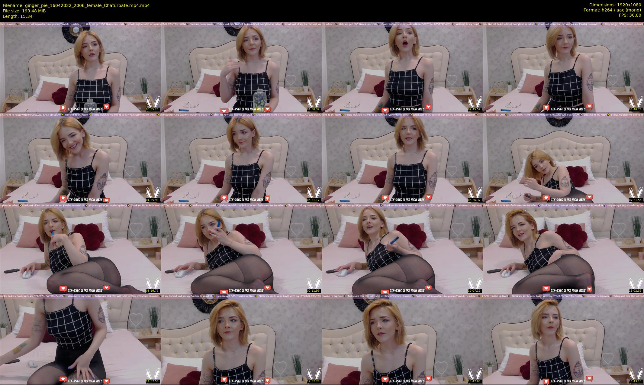 ginger_pie — 16 minute Chaturbate female cam show recording, 1080p, Apr 16, 2022