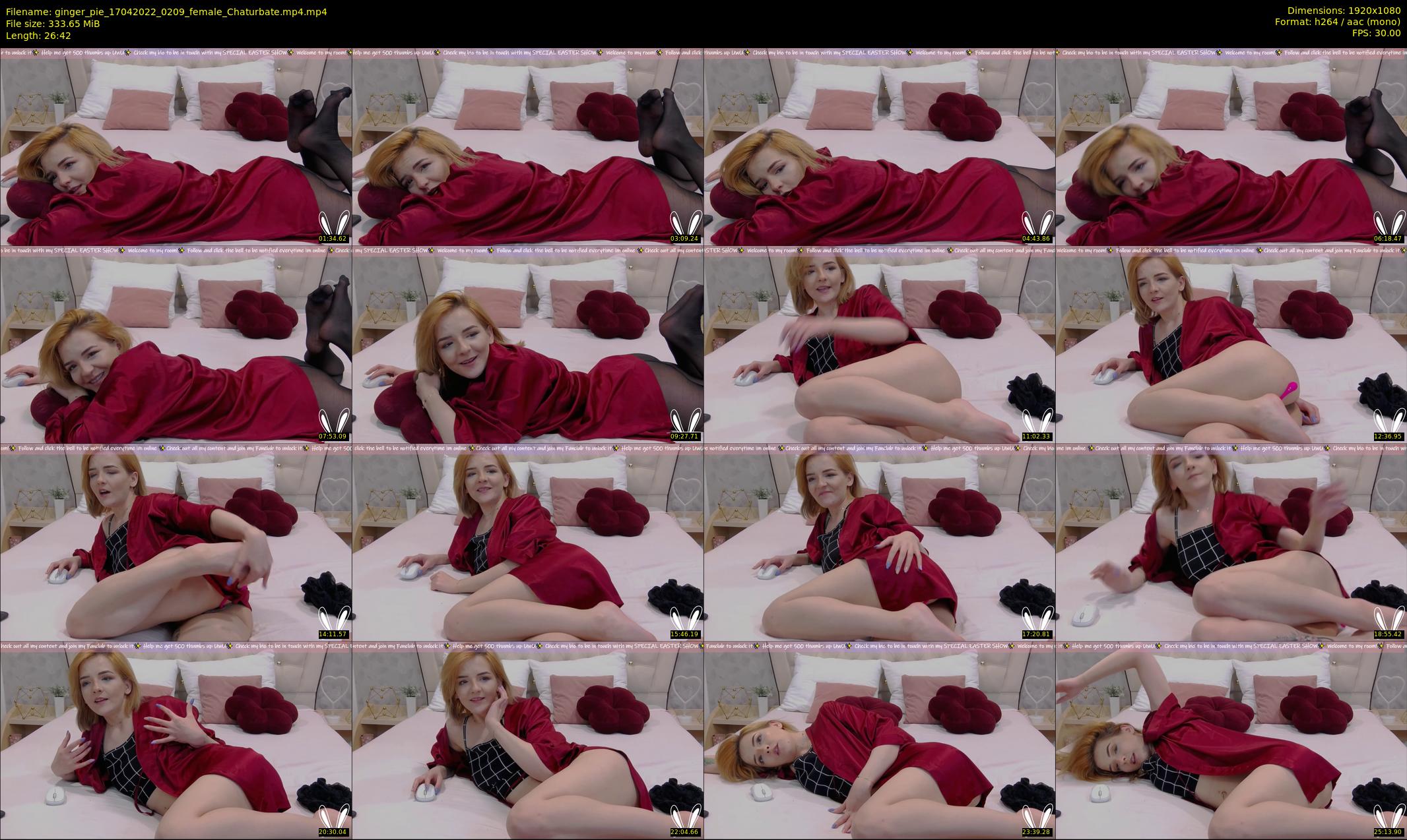 ginger_pie — 27 minute Chaturbate female cam show recording, 1080p, Apr 17, 2022