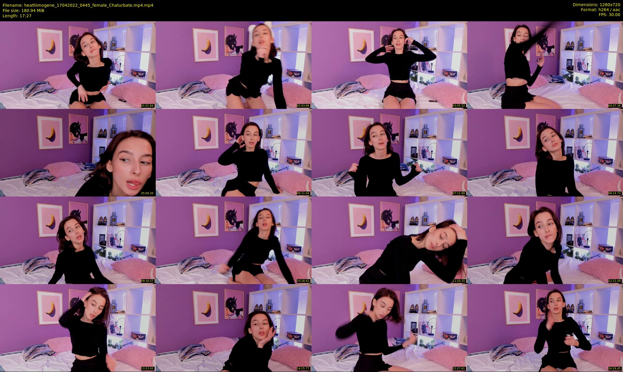 heathimogene — 18 minute Chaturbate female cam show recording, 720p, Apr 17, 2022