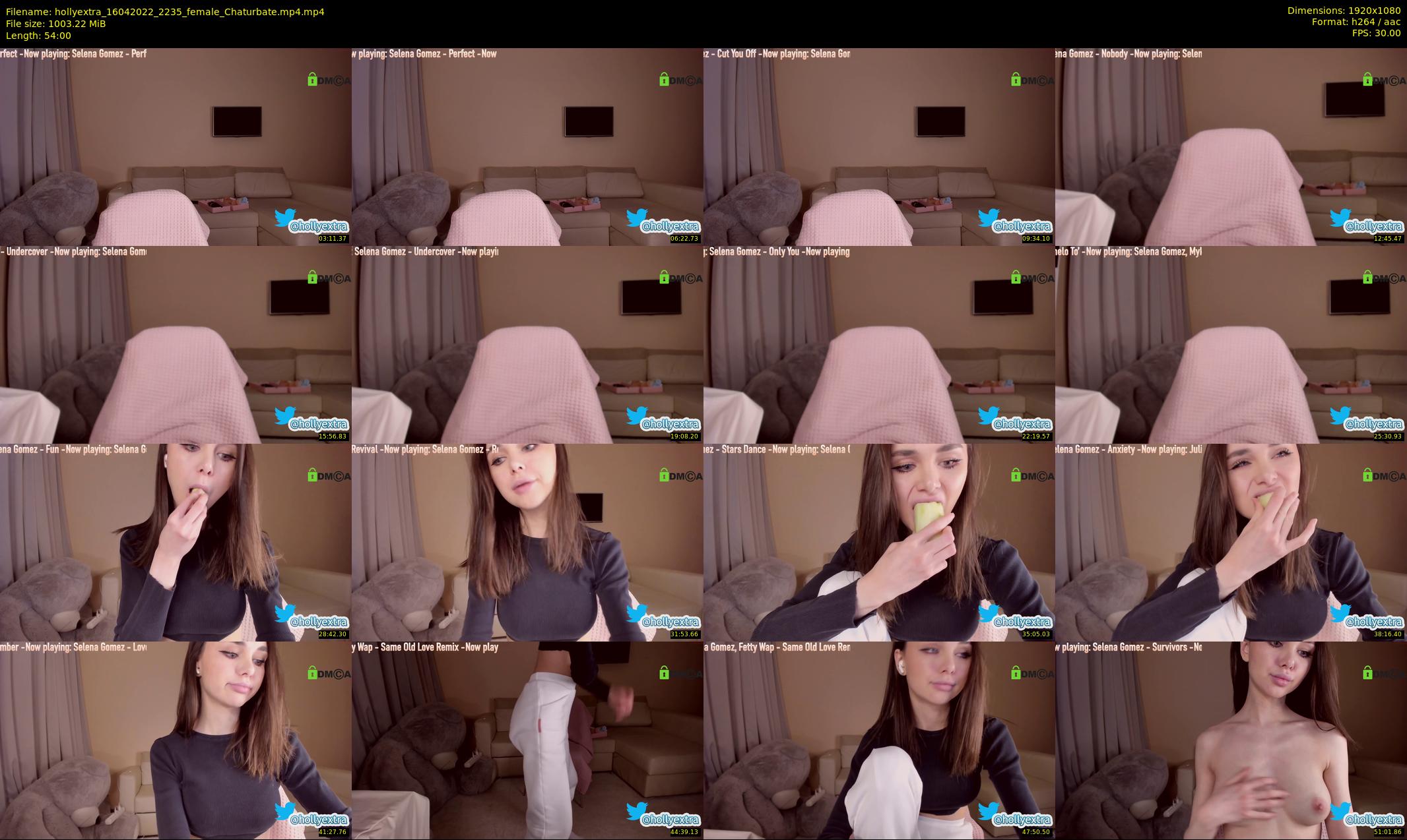 hollyextra — 54 minute Chaturbate female cam show recording, 1080p, Apr 16, 2022
