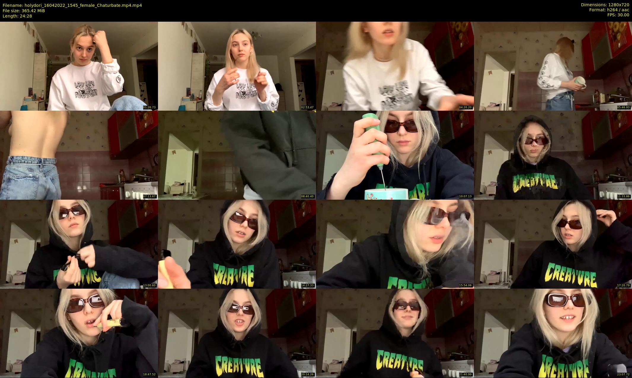 holydori — 25 minute Chaturbate female cam show recording, 720p, Apr 16, 2022