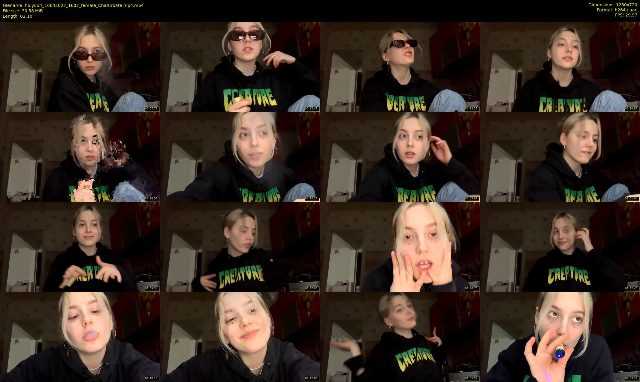 holydori — 3 minute Chaturbate female cam show recording, 720p, Apr 16, 2022