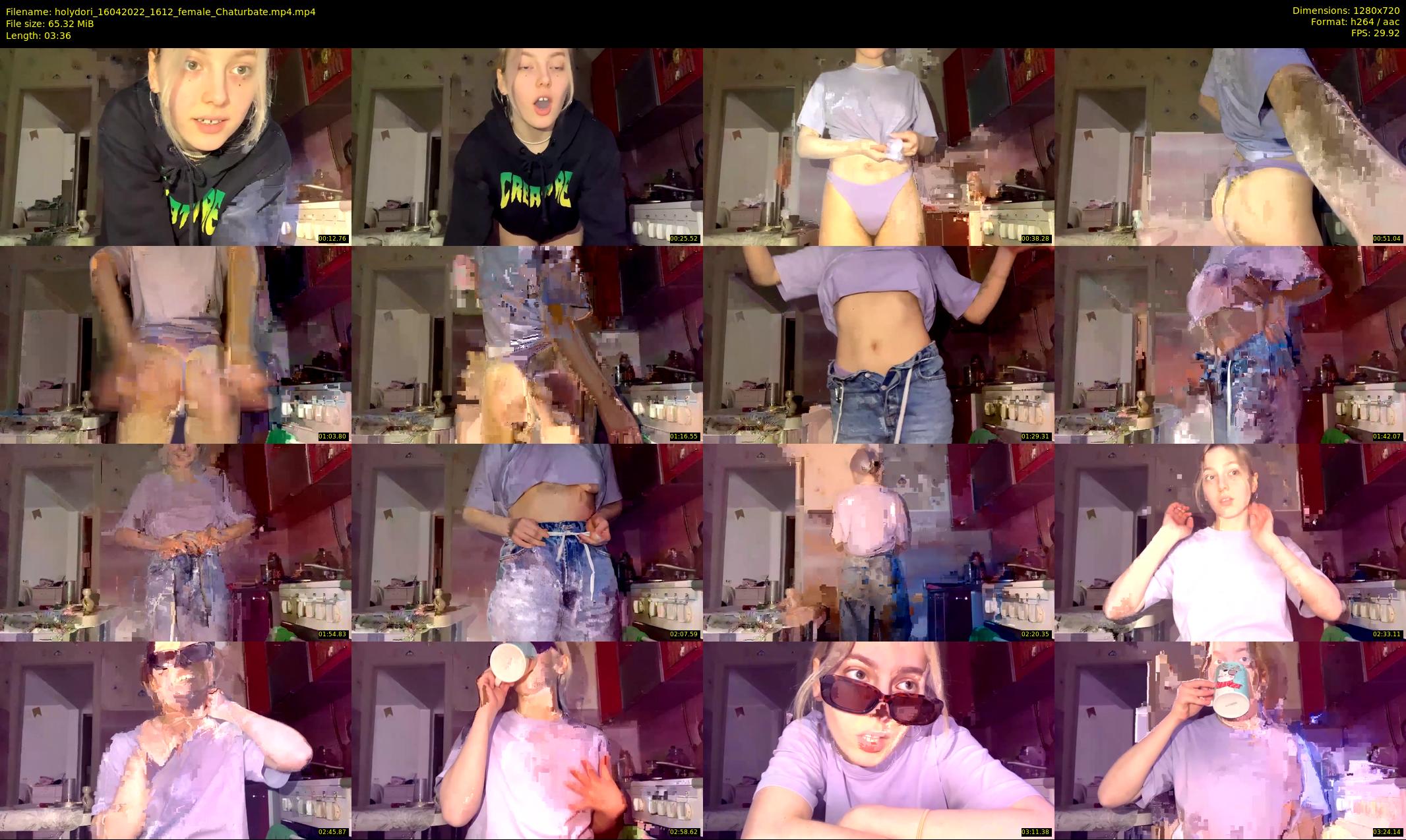 holydori — 4 minute Chaturbate female cam show recording, 720p, Apr 16, 2022