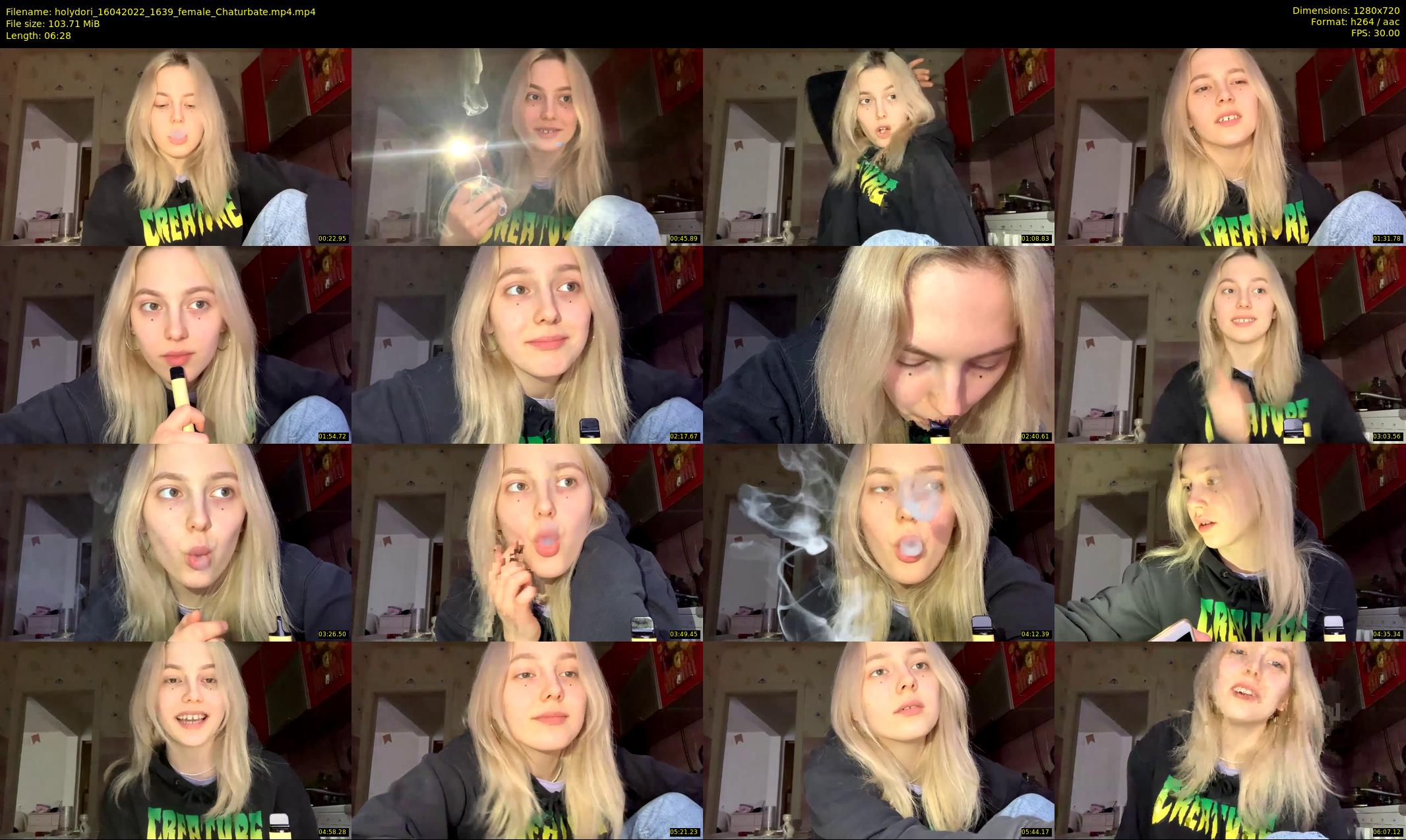 holydori — 7 minute Chaturbate female cam show recording, 720p, Apr 16, 2022