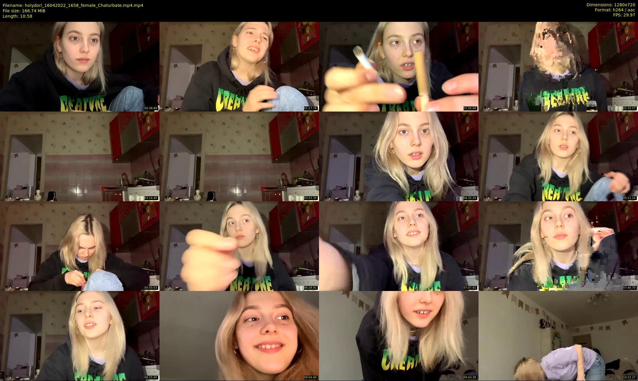 holydori — 11 minute Chaturbate female cam show recording, 720p, Apr 16, 2022