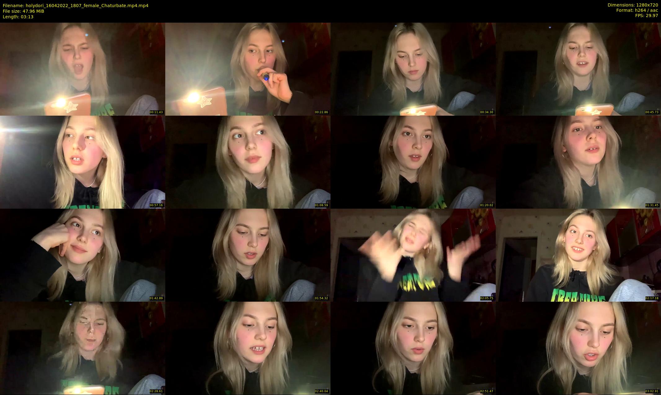 holydori — 4 minute Chaturbate female cam show recording, 720p, Apr 16, 2022