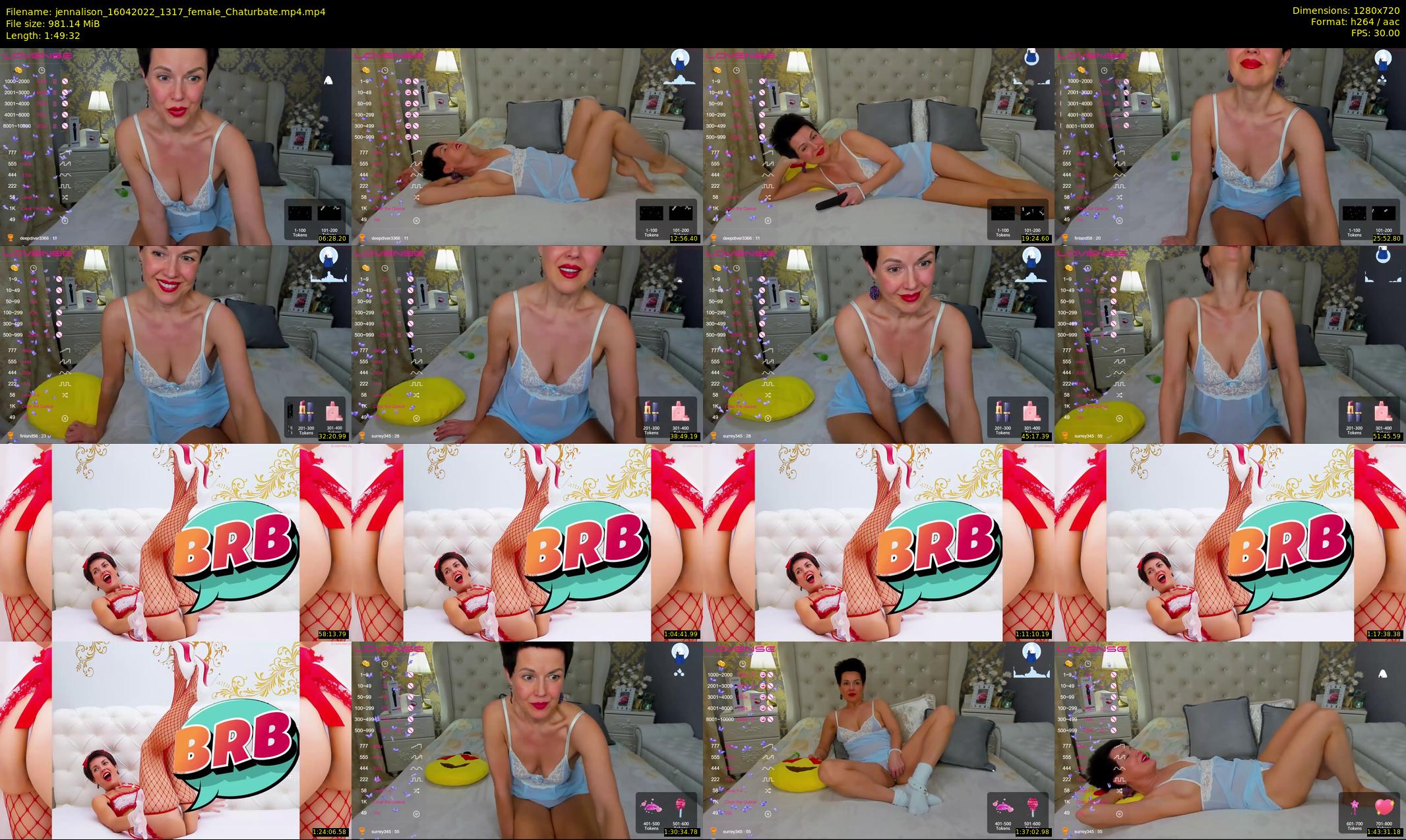 jennalison — 110 minute Chaturbate female cam show recording, 720p, Apr 16, 2022