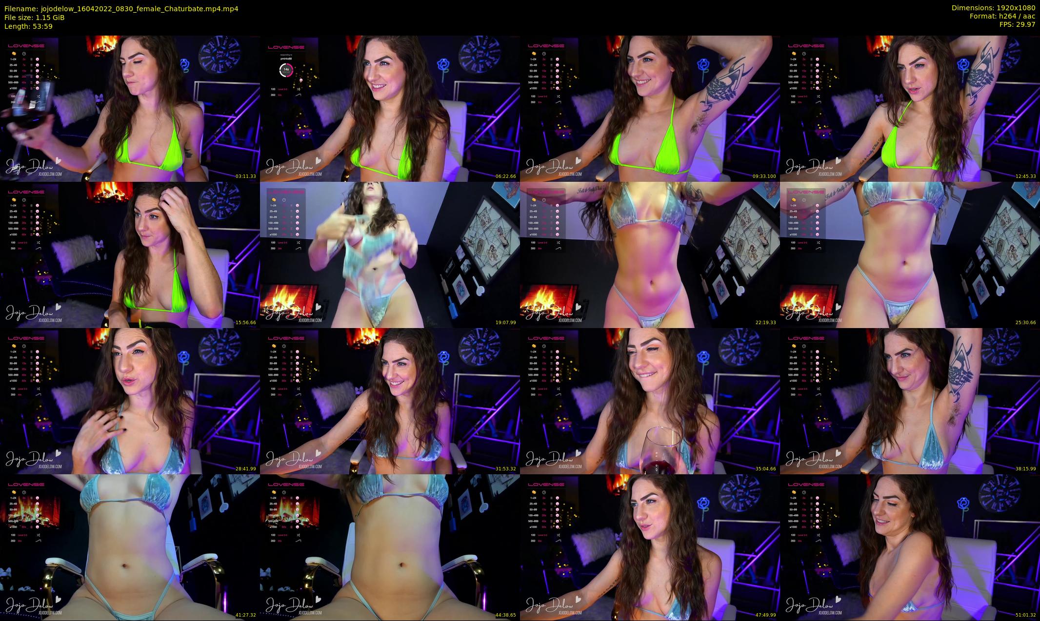 jojodelow — 54 minute Chaturbate female cam show recording, 1080p, Apr 16, 2022