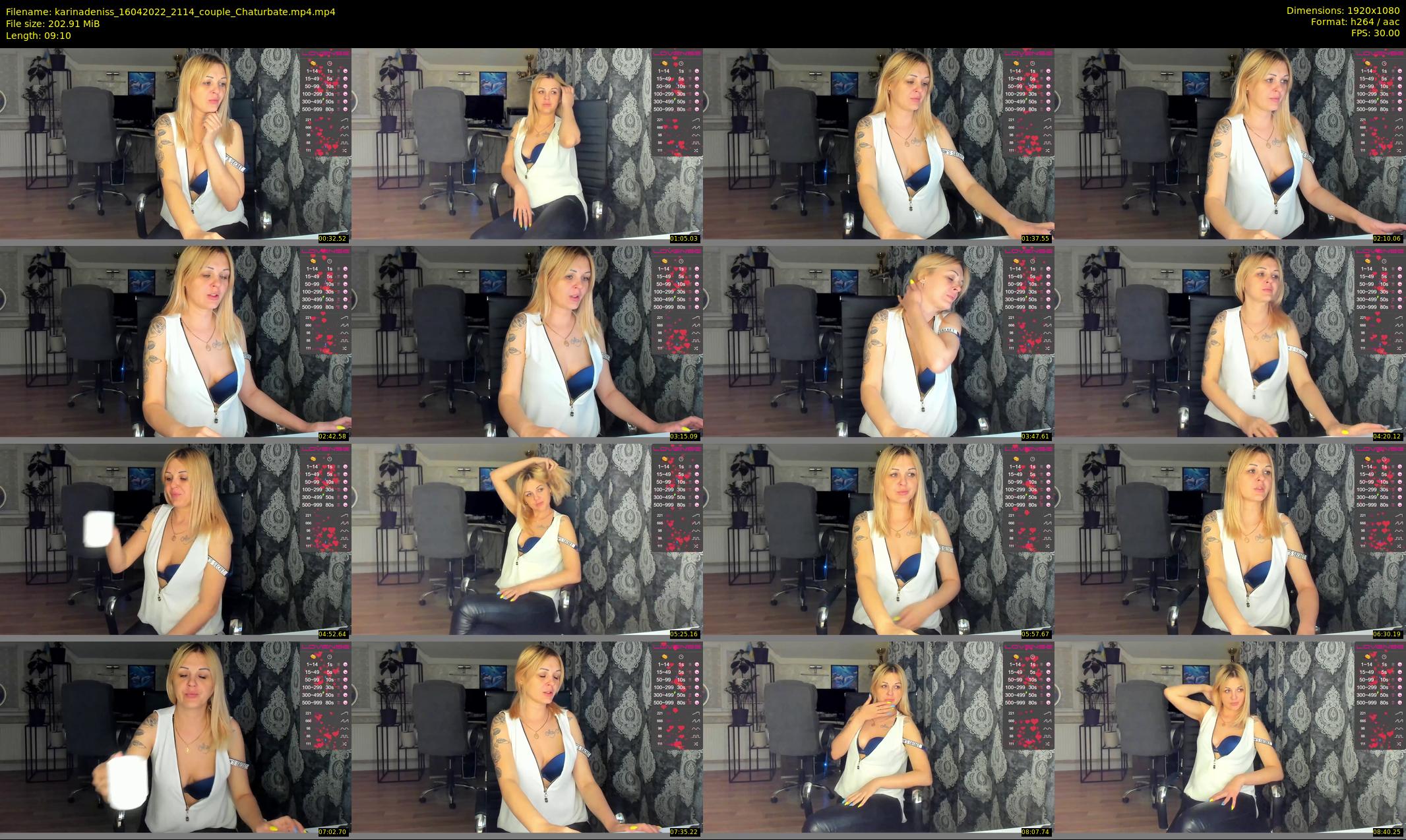 karinadeniss — 10 minute Chaturbate couple cam show recording, 1080p, Apr 16, 2022