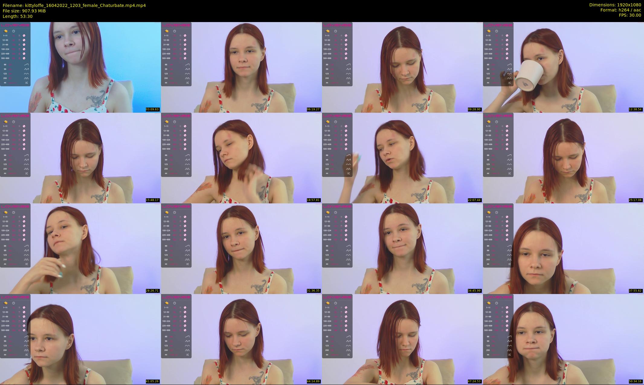 kittyloffe — 54 minute Chaturbate female cam show recording, 1080p, Apr 16, 2022