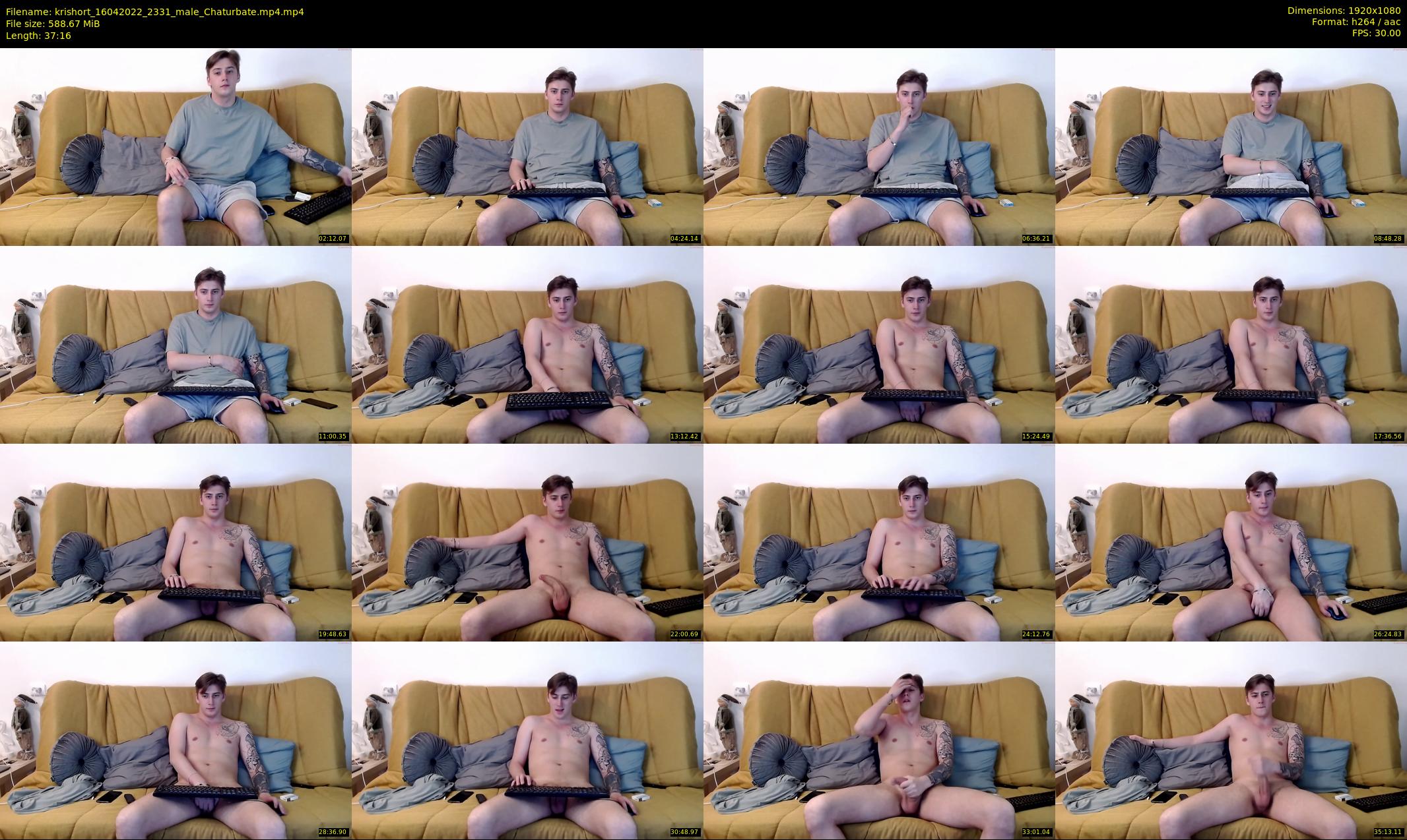 krishort — 38 minute Chaturbate male cam show recording, 1080p, Apr 16, 2022
