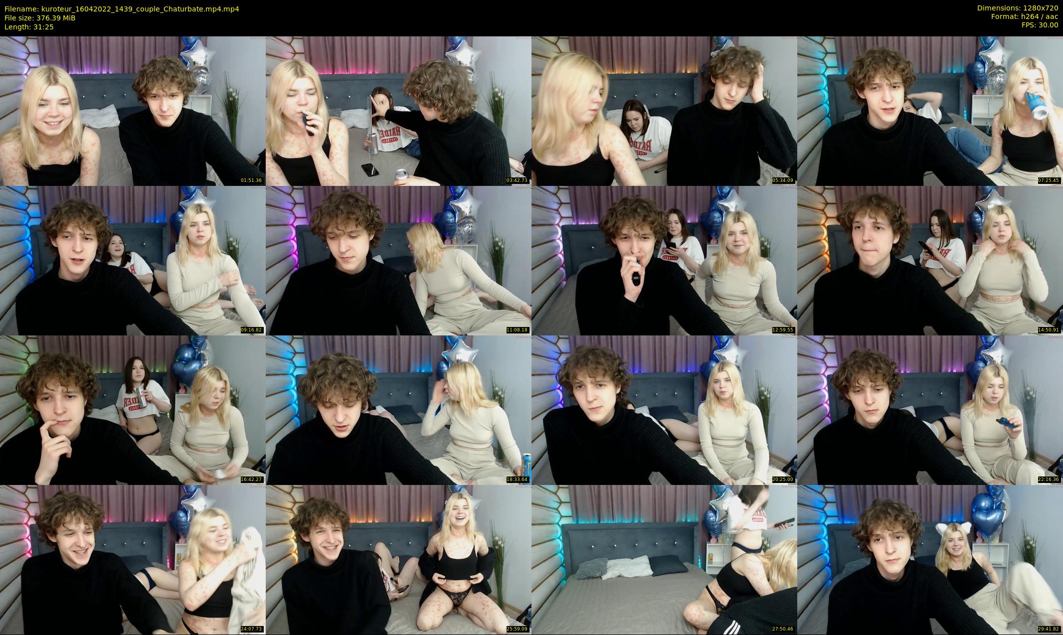 kuroteur — 32 minute Chaturbate couple cam show recording, 720p, Apr 16, 2022