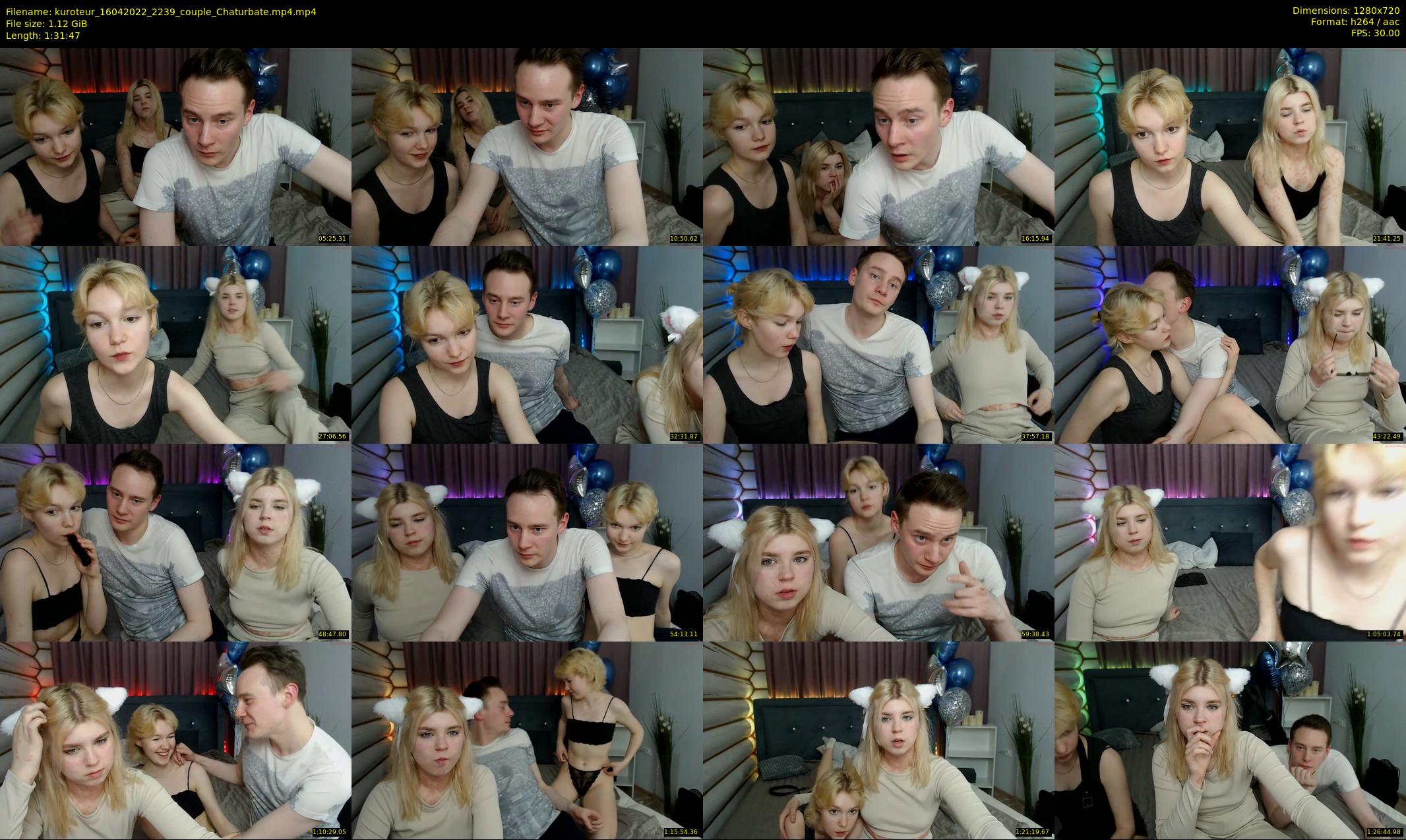kuroteur — 92 minute Chaturbate couple cam show recording, 720p, Apr 16, 2022