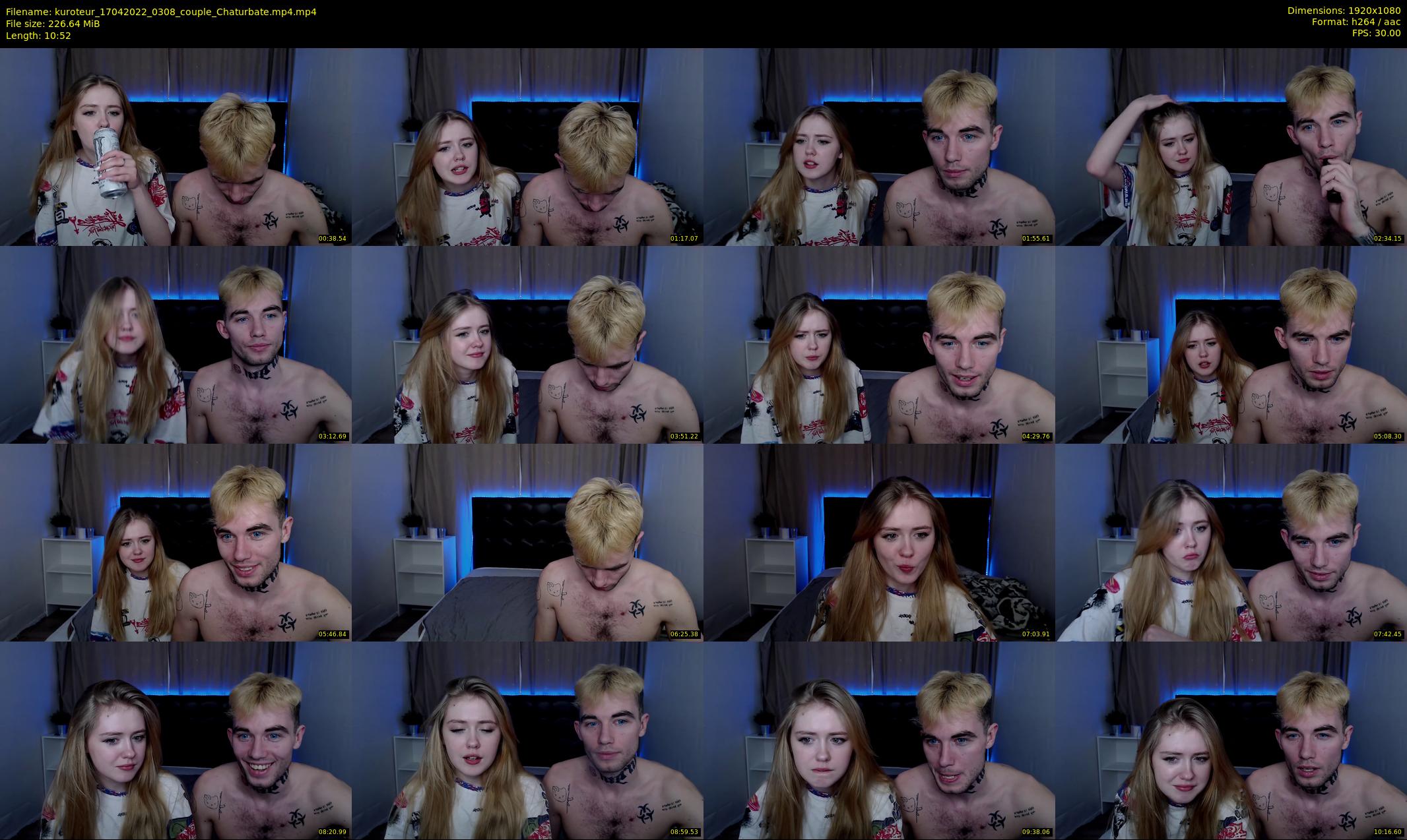 kuroteur — 11 minute Chaturbate couple cam show recording, 1080p, Apr 17, 2022