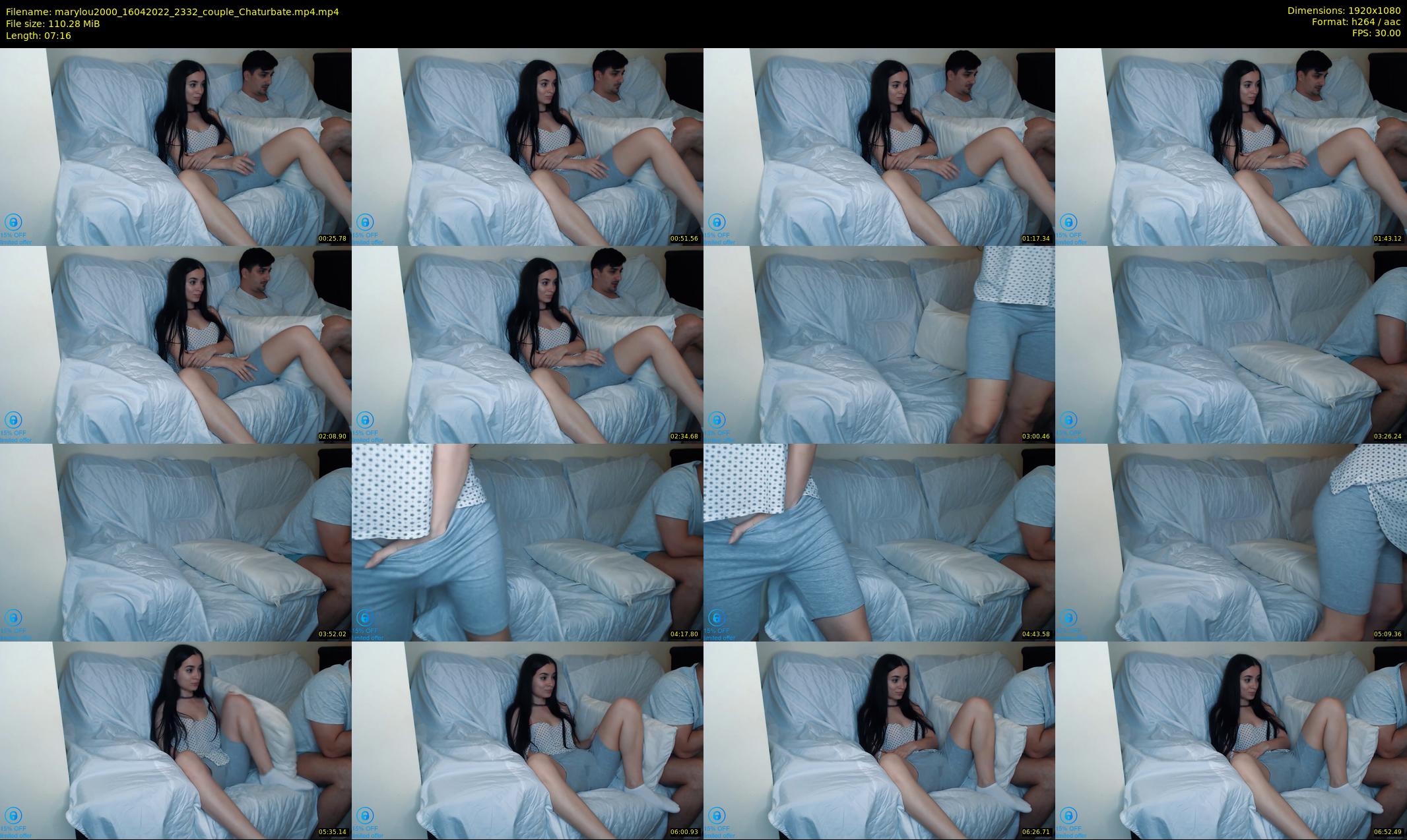 marylou2000 — 8 minute Chaturbate couple cam show recording, 1080p, Apr 16, 2022