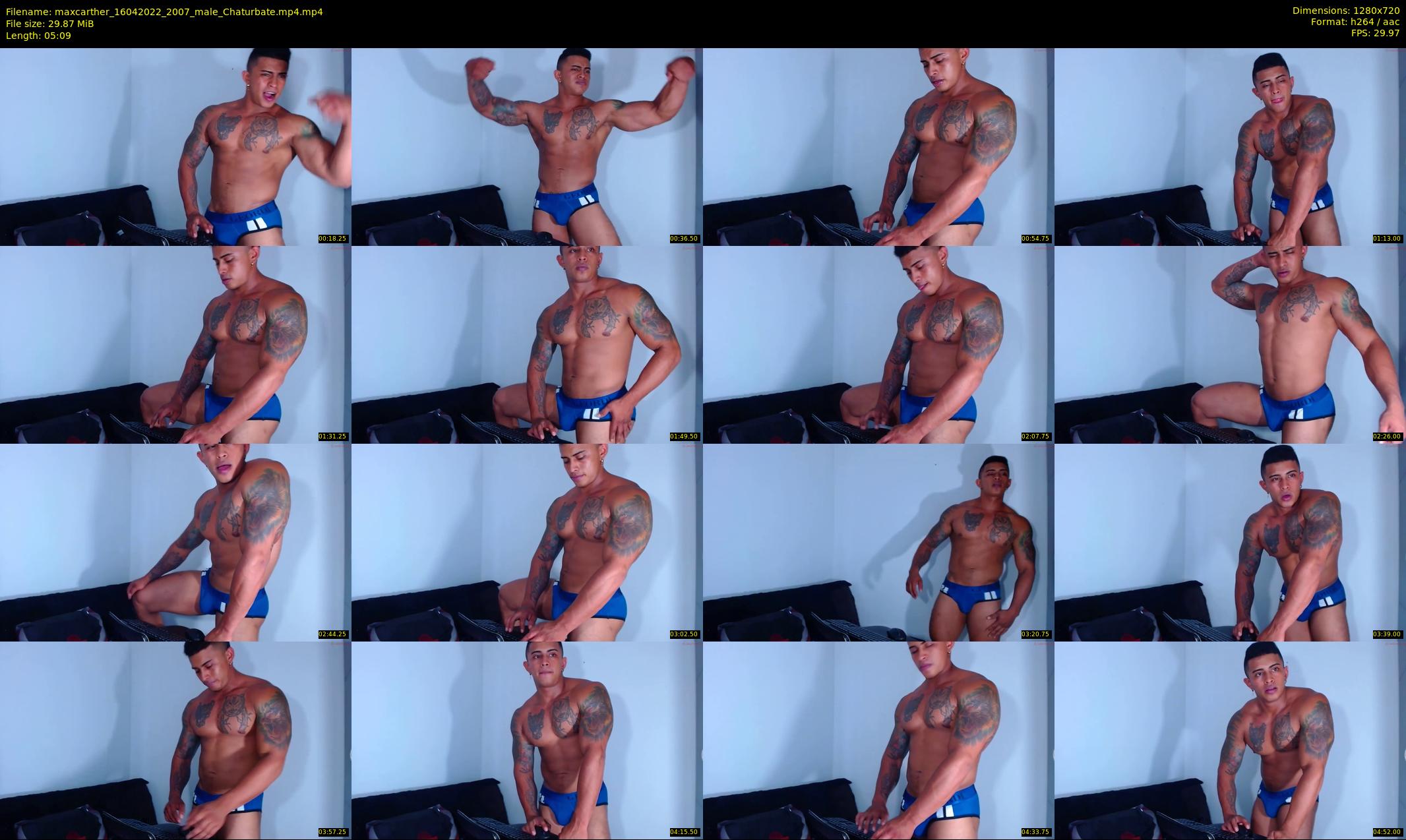 maxcarther — 6 minute Chaturbate male cam show recording, 720p, Apr 16, 2022