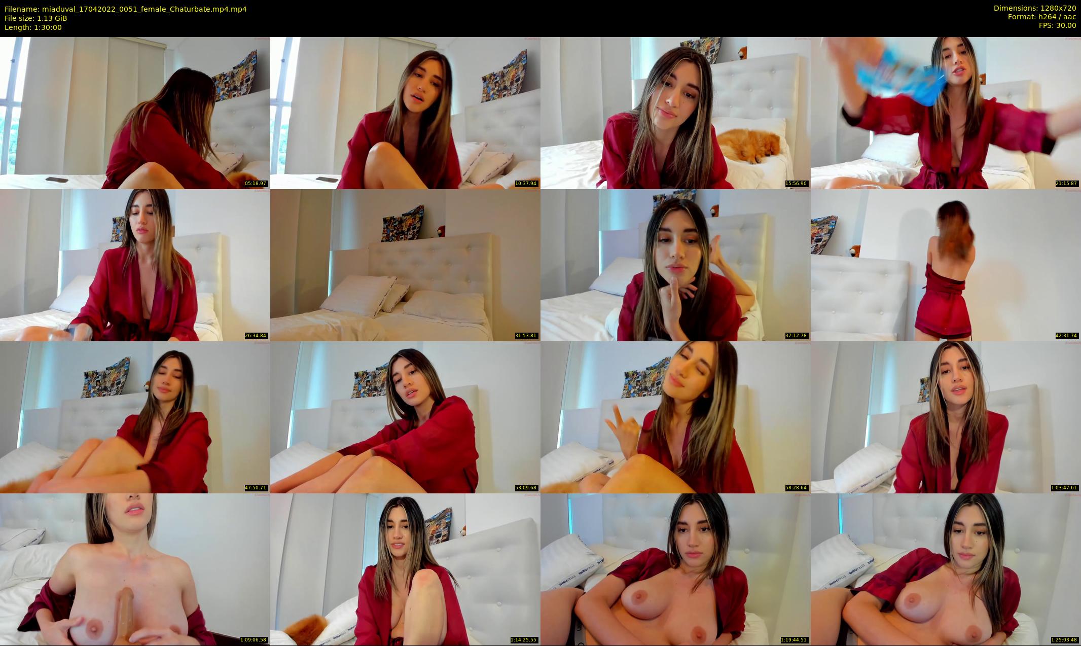 miaduval — 90 minute Chaturbate female cam show recording, 720p, Apr 17, 2022