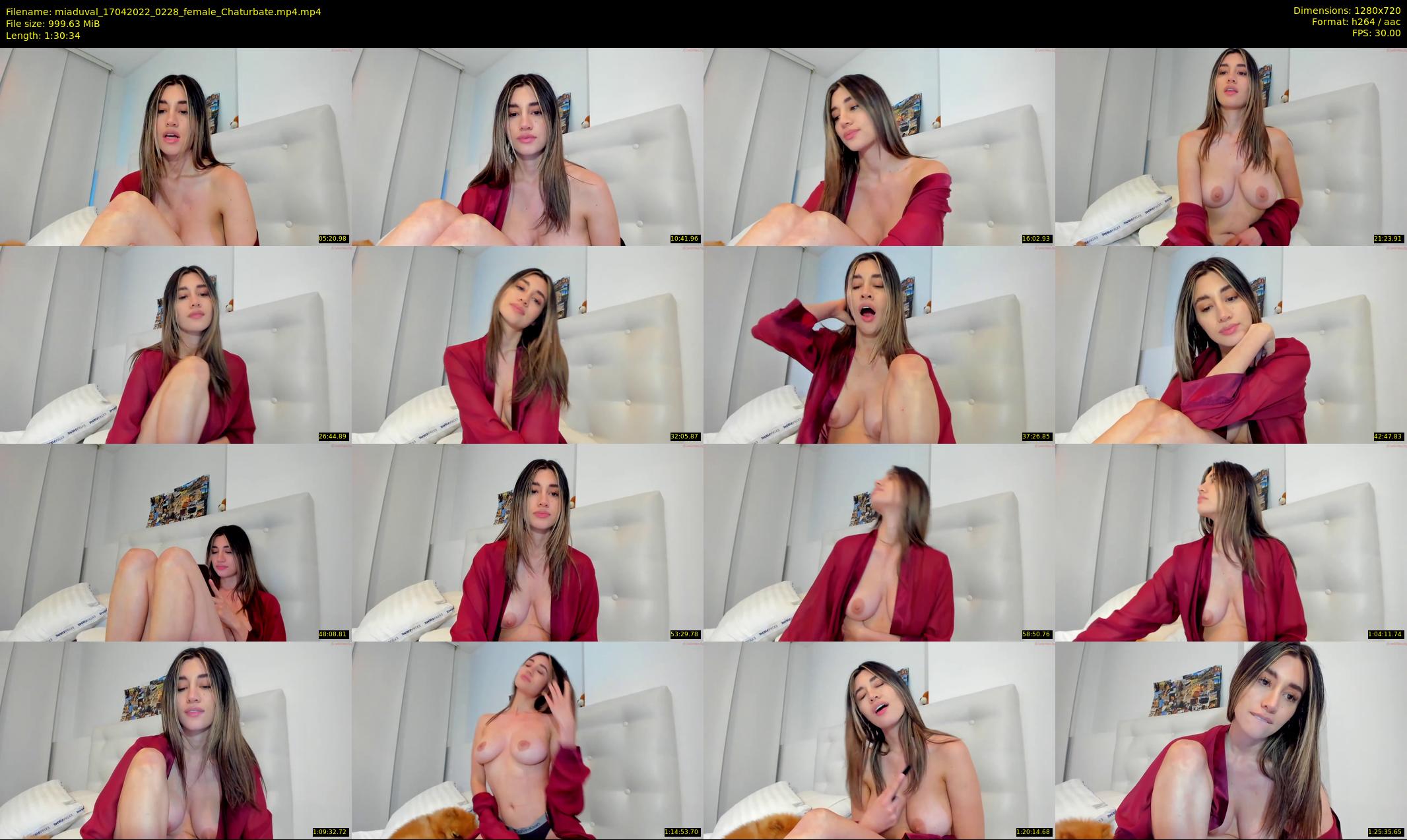 miaduval — 91 minute Chaturbate female cam show recording, 720p, Apr 17, 2022