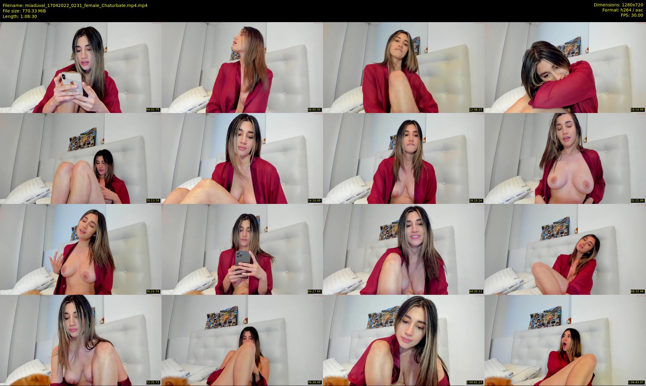 miaduval — 69 minute Chaturbate female cam show recording, 720p, Apr 17, 2022