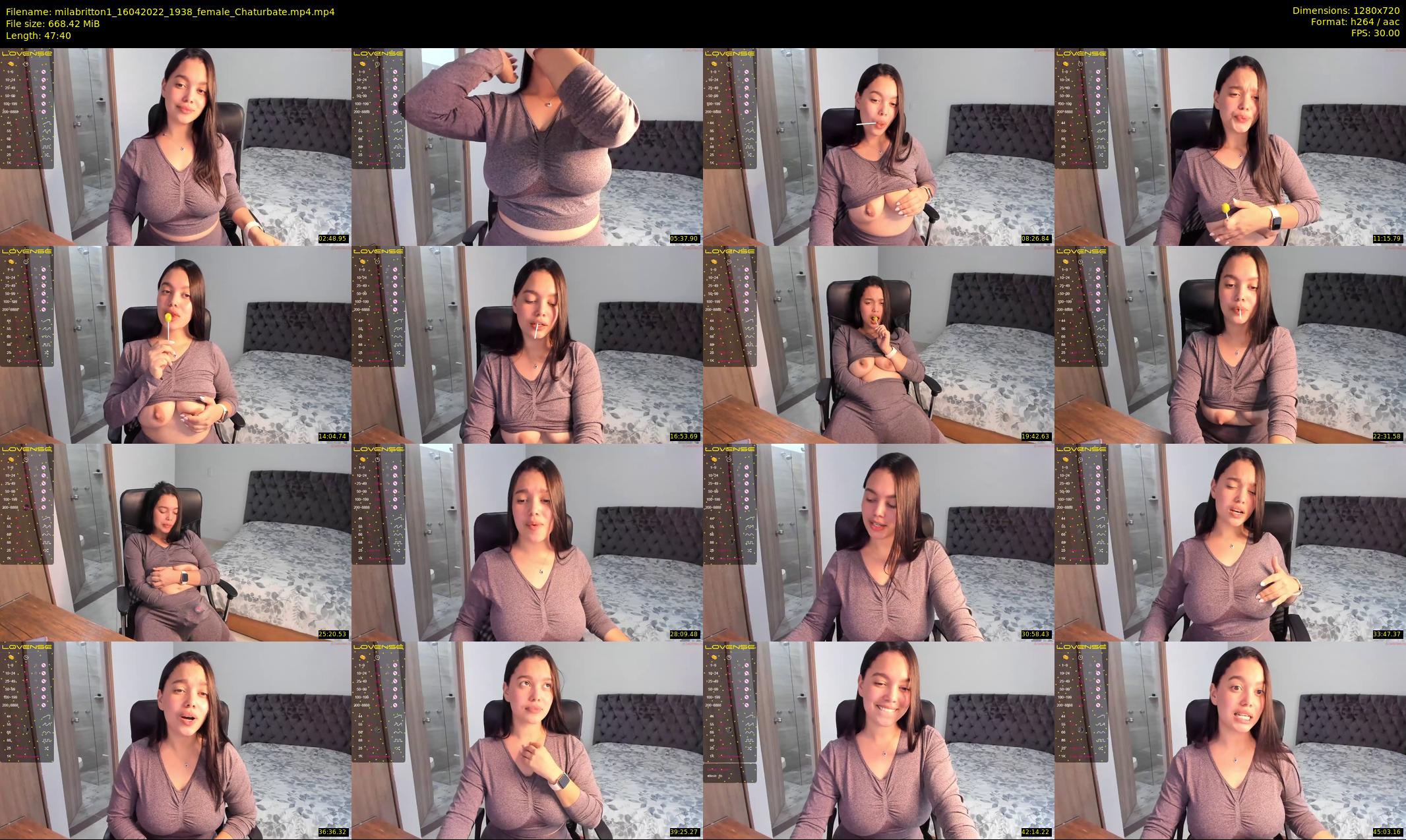 milabritton1 — 48 minute Chaturbate female cam show recording, 720p, Apr 16, 2022