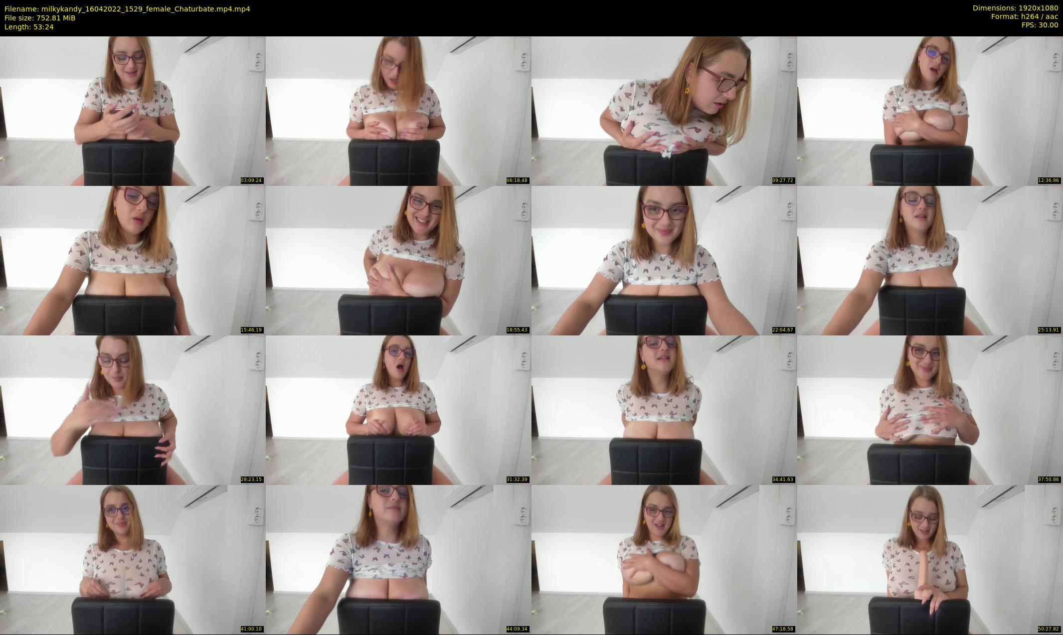 milkykandy — 54 minute Chaturbate female cam show recording, 1080p, Apr 16, 2022