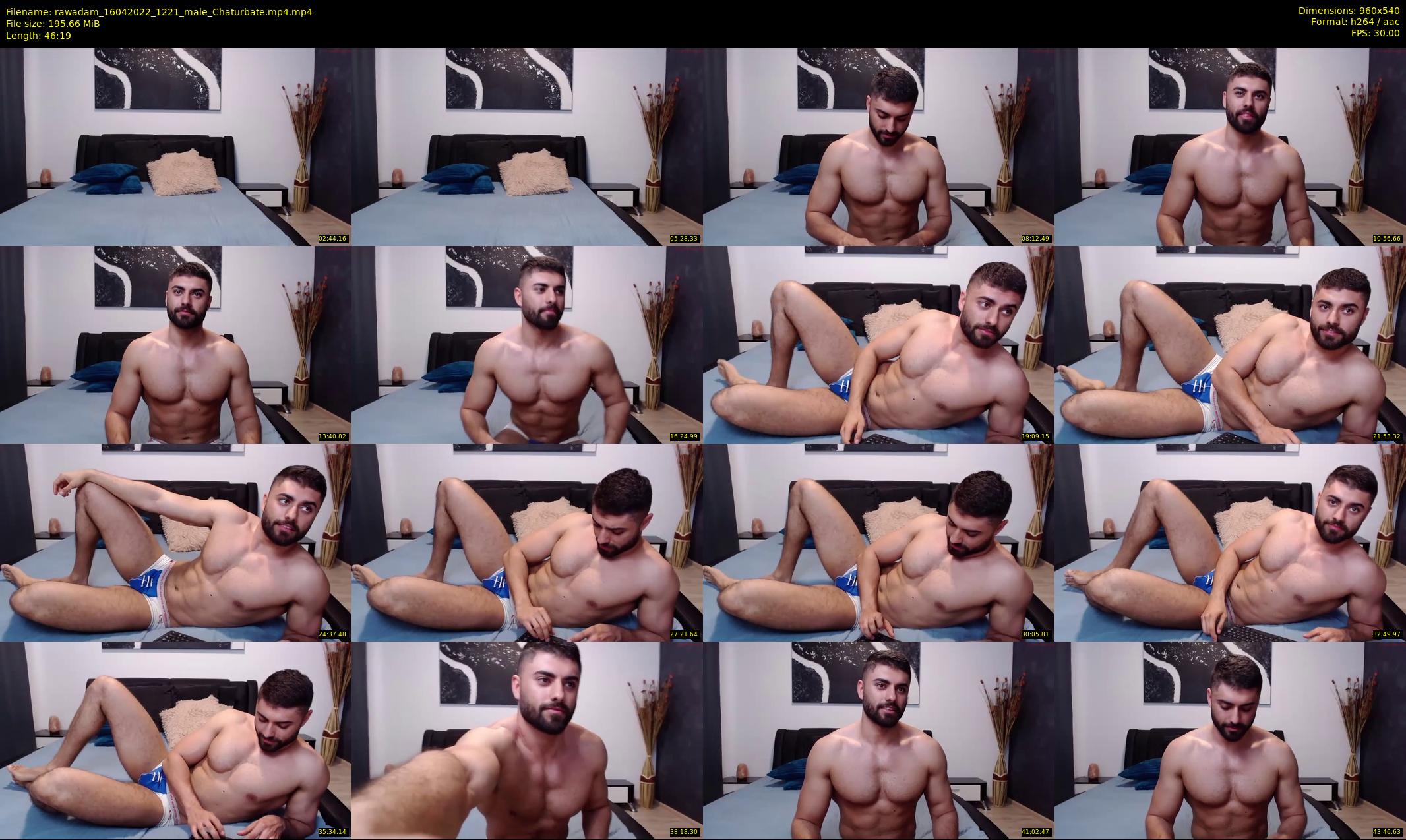 rawadam — 47 minute Chaturbate male cam show recording, 480p, Apr 16, 2022