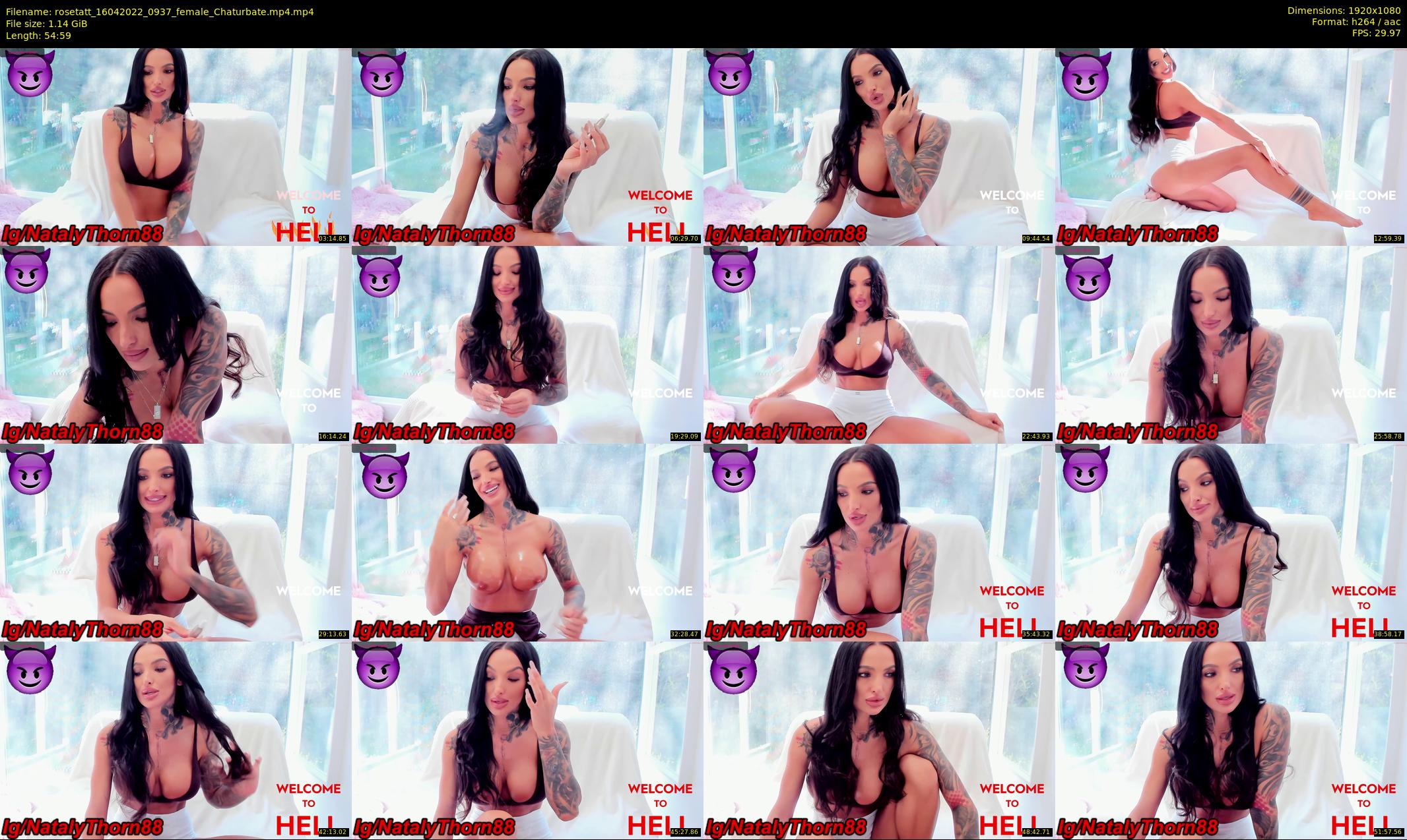 rosetatt — 55 minute Chaturbate female cam show recording, 1080p, Apr 16, 2022
