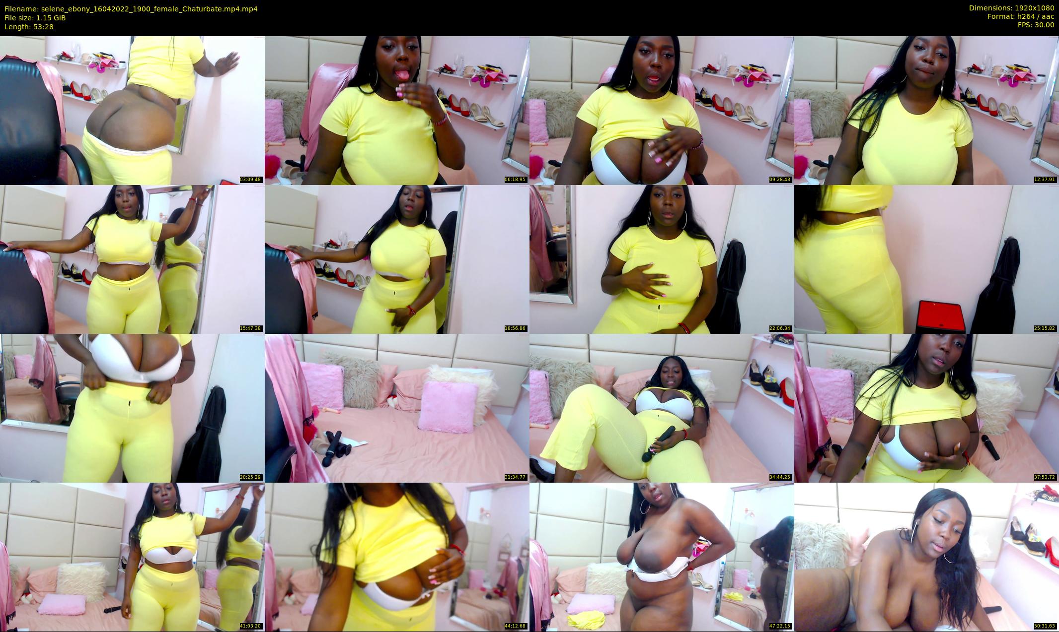 selene_ebony — 54 minute Chaturbate female cam show recording, 1080p, Apr 16, 2022