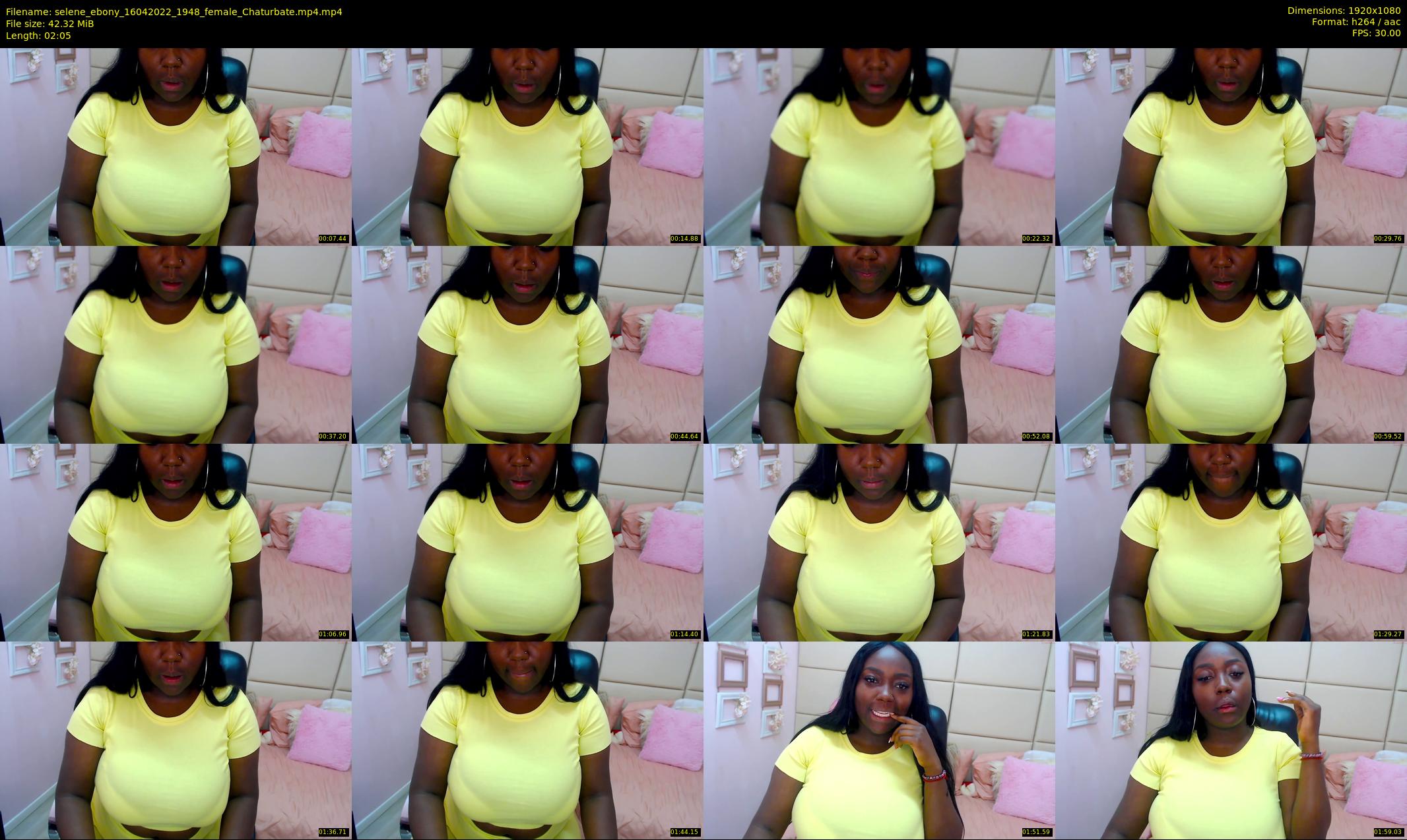 selene_ebony — 3 minute Chaturbate female cam show recording, 1080p, Apr 16, 2022