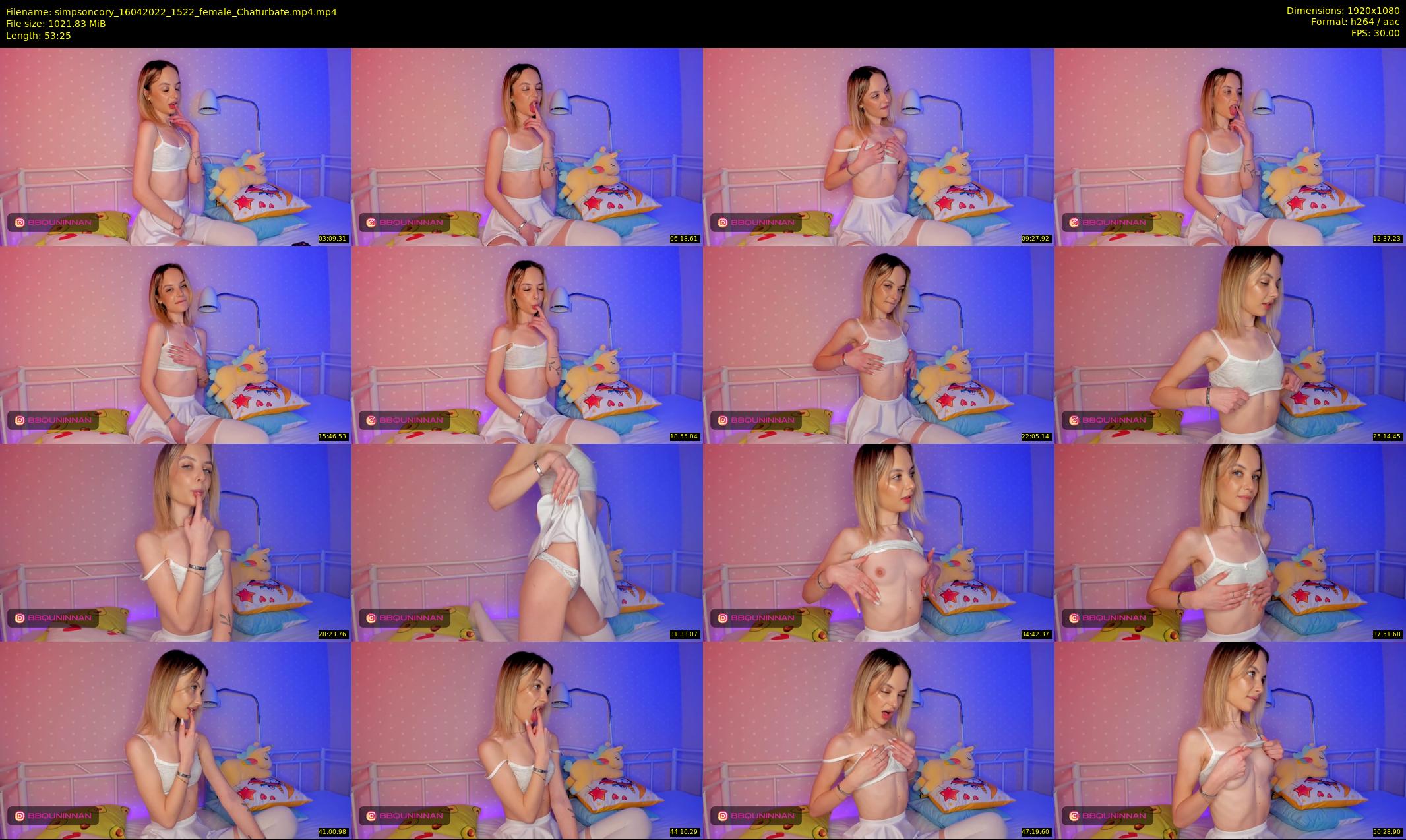 simpsoncory — 54 minute Chaturbate female cam show recording, 1080p, Apr 16, 2022