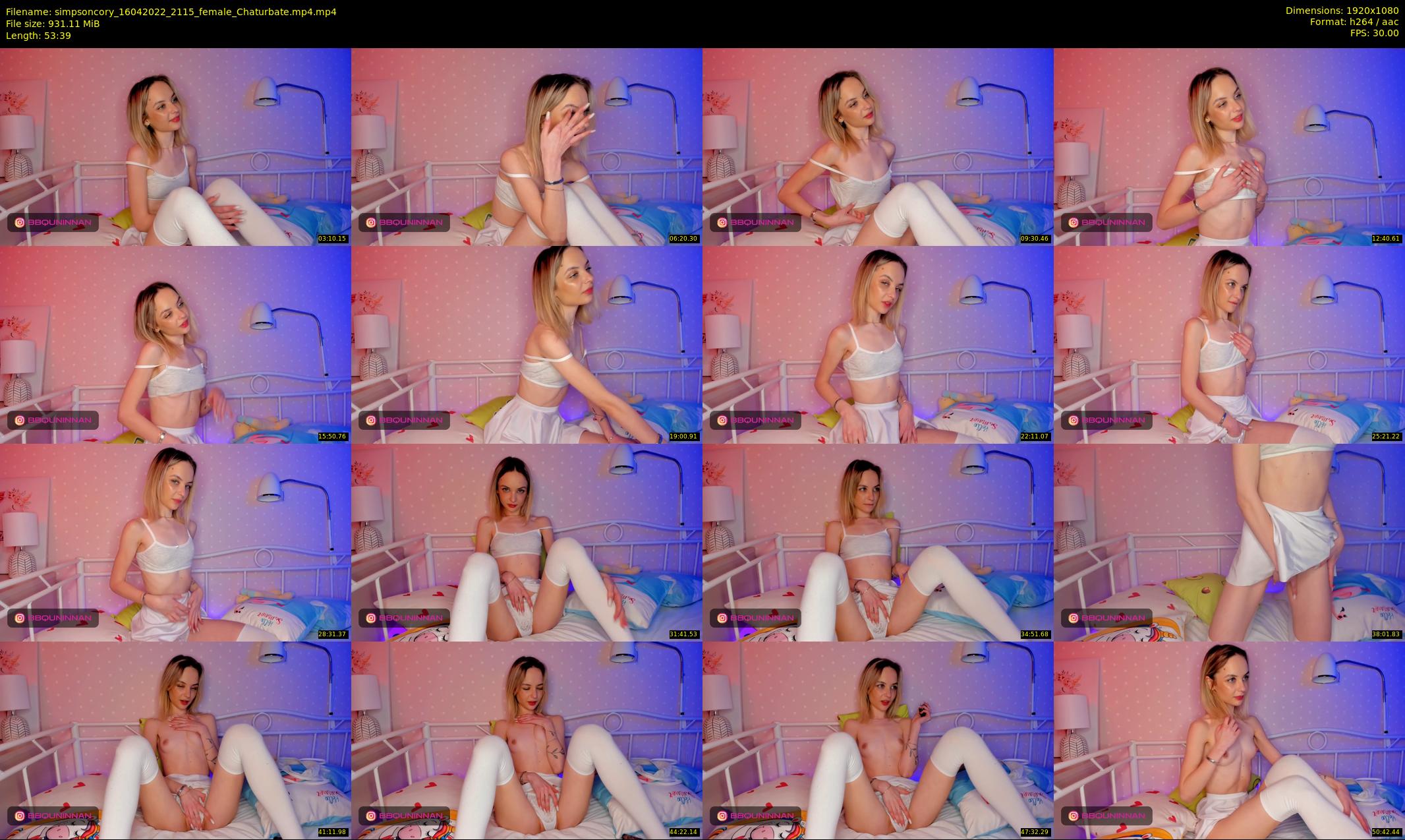 simpsoncory — 54 minute Chaturbate female cam show recording, 1080p, Apr 16, 2022