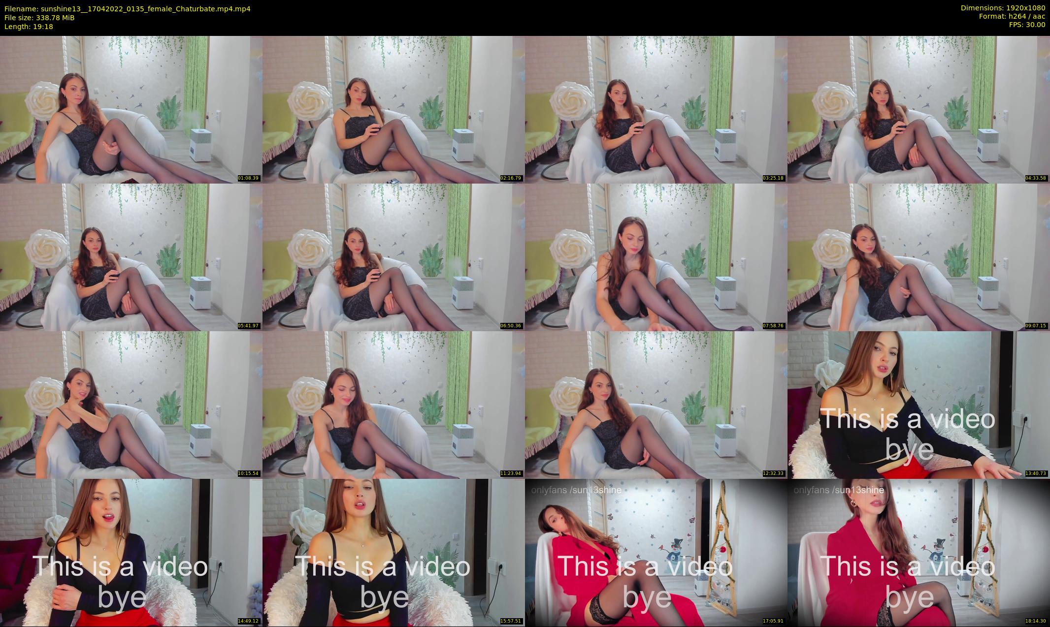 sunshine13_ — 20 minute Chaturbate female cam show recording, 1080p, Apr 17, 2022