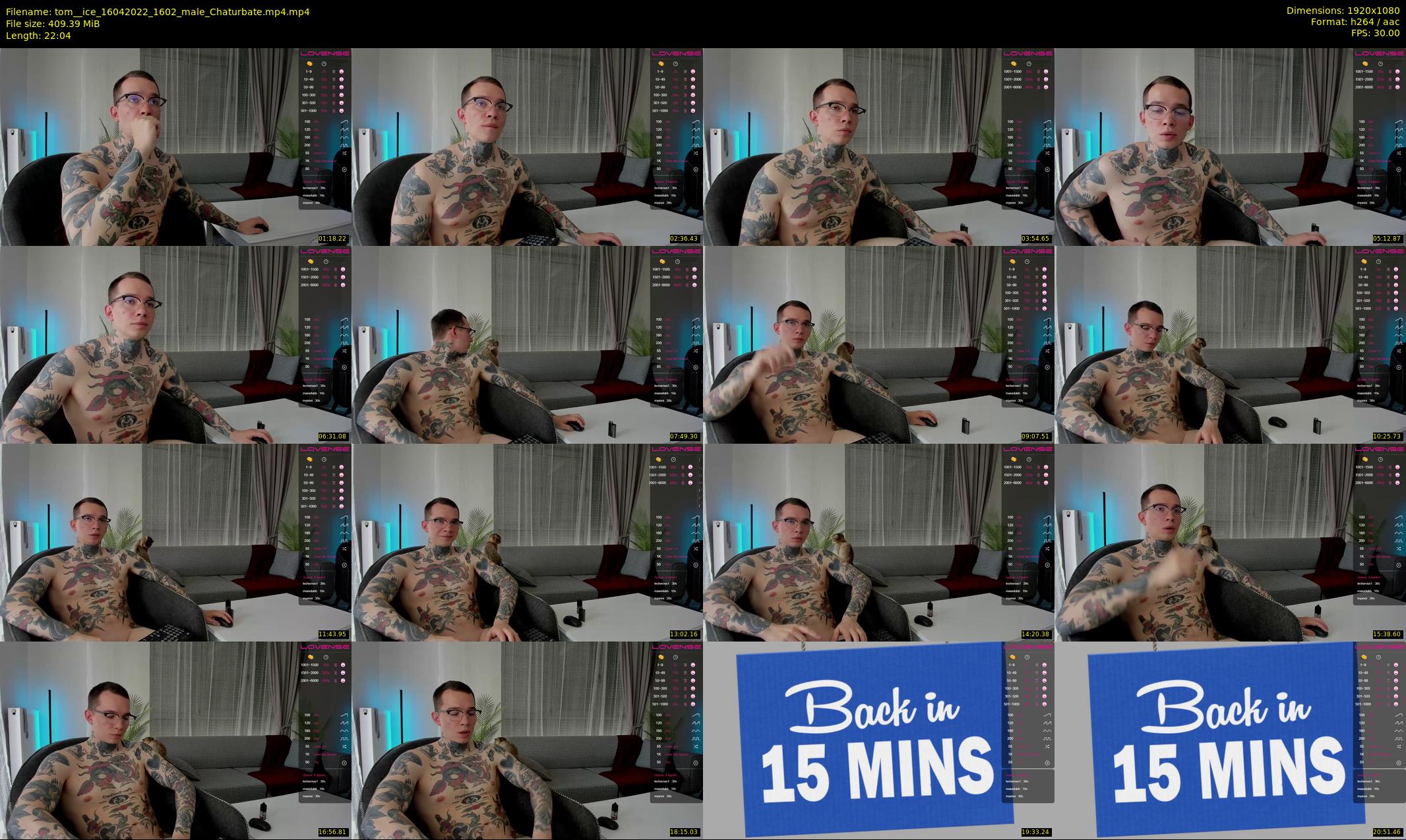tom__ice — 23 minute Chaturbate male cam show recording, 1080p, Apr 16, 2022